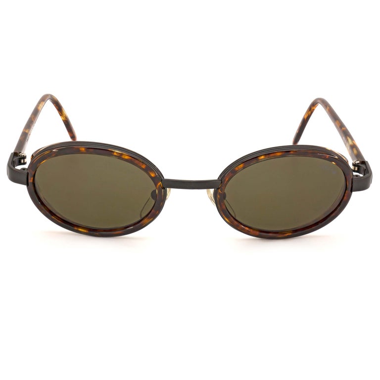 Lozza Lozza vintage steampunk sunglasses tortoise For Sale at 1stDibs