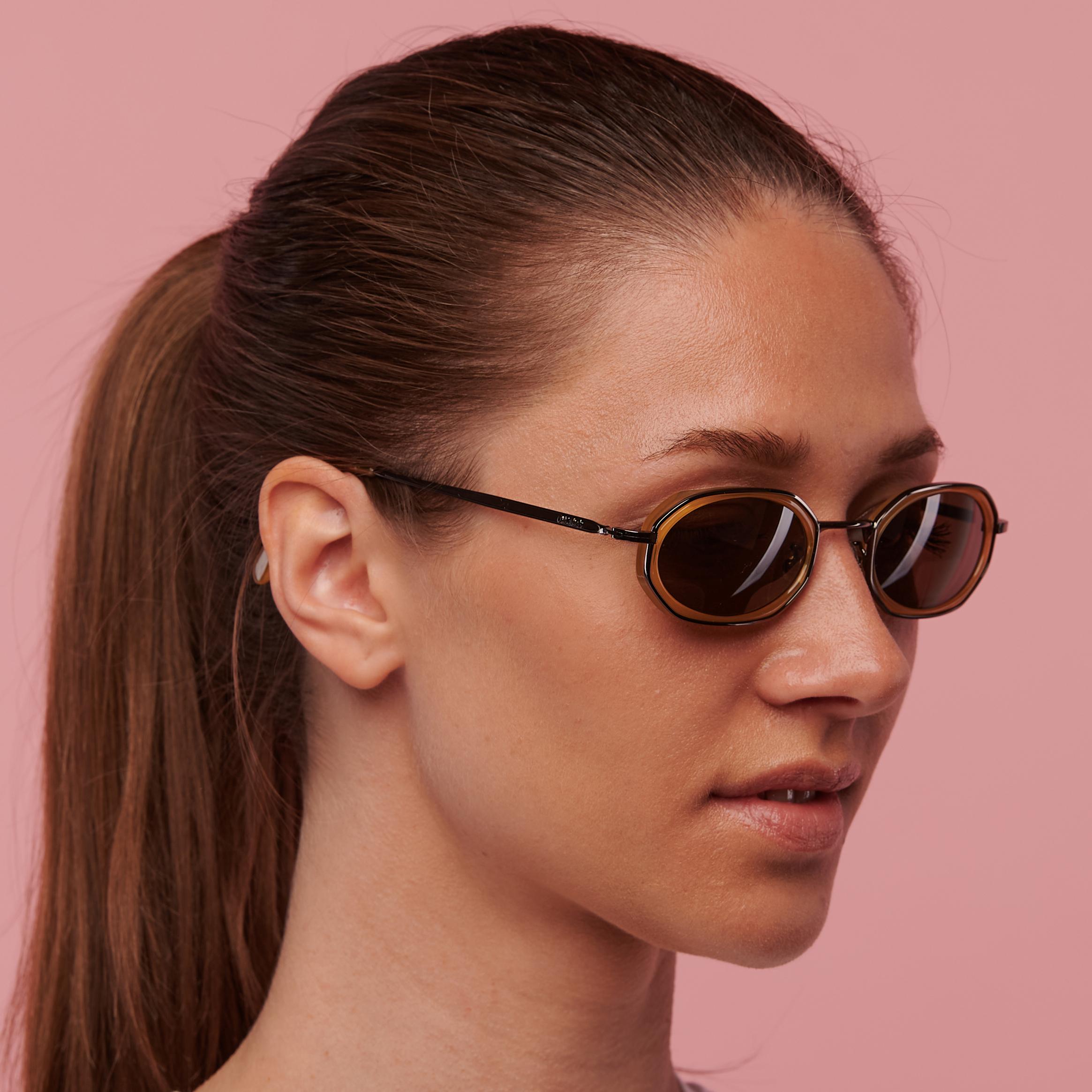 Sechseckige Lozza Vintage-Sonnenbrille, Italien, 80er Jahre für Damen oder Herren im Angebot