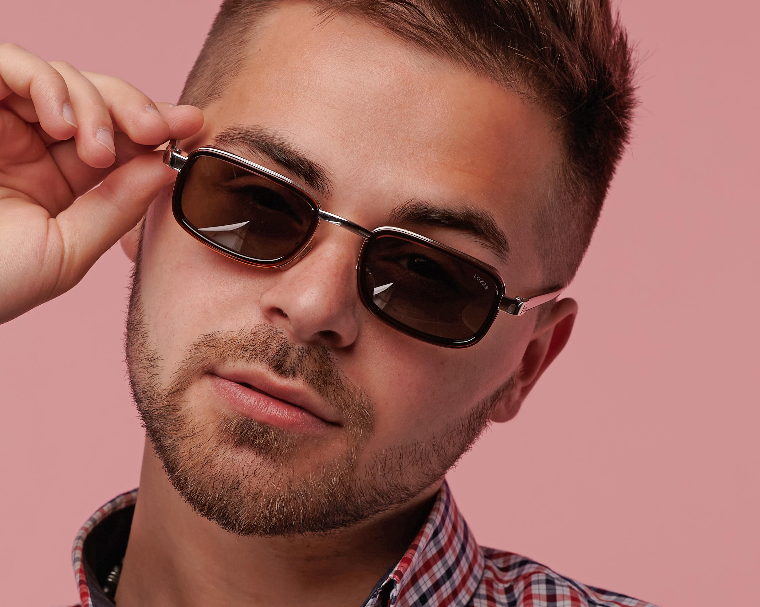 Gafas de sol vintage Lozza, ITALIA Marrón en venta