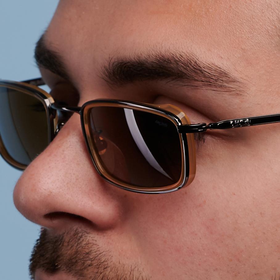 Lunettes de soleil vintage Lozza rectangulaires, Italie années 80 en vente 1