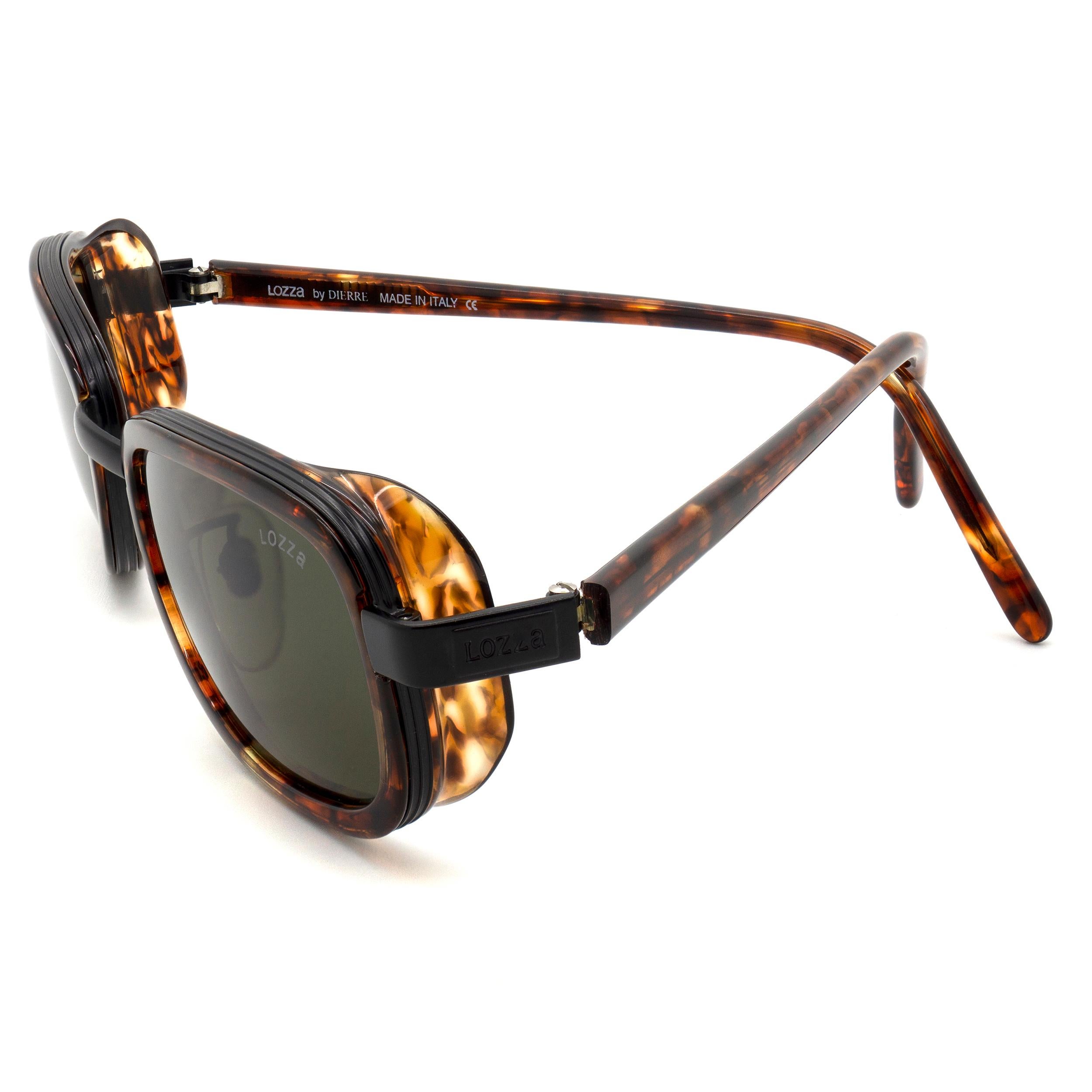 Lozza vintage sunglasses tortoise  In New Condition In Santa Clarita, CA