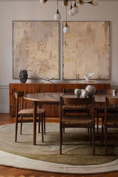 Lozza Wool Rug in Olive by Erik Bratsberg, Scandinavian Handmade Design