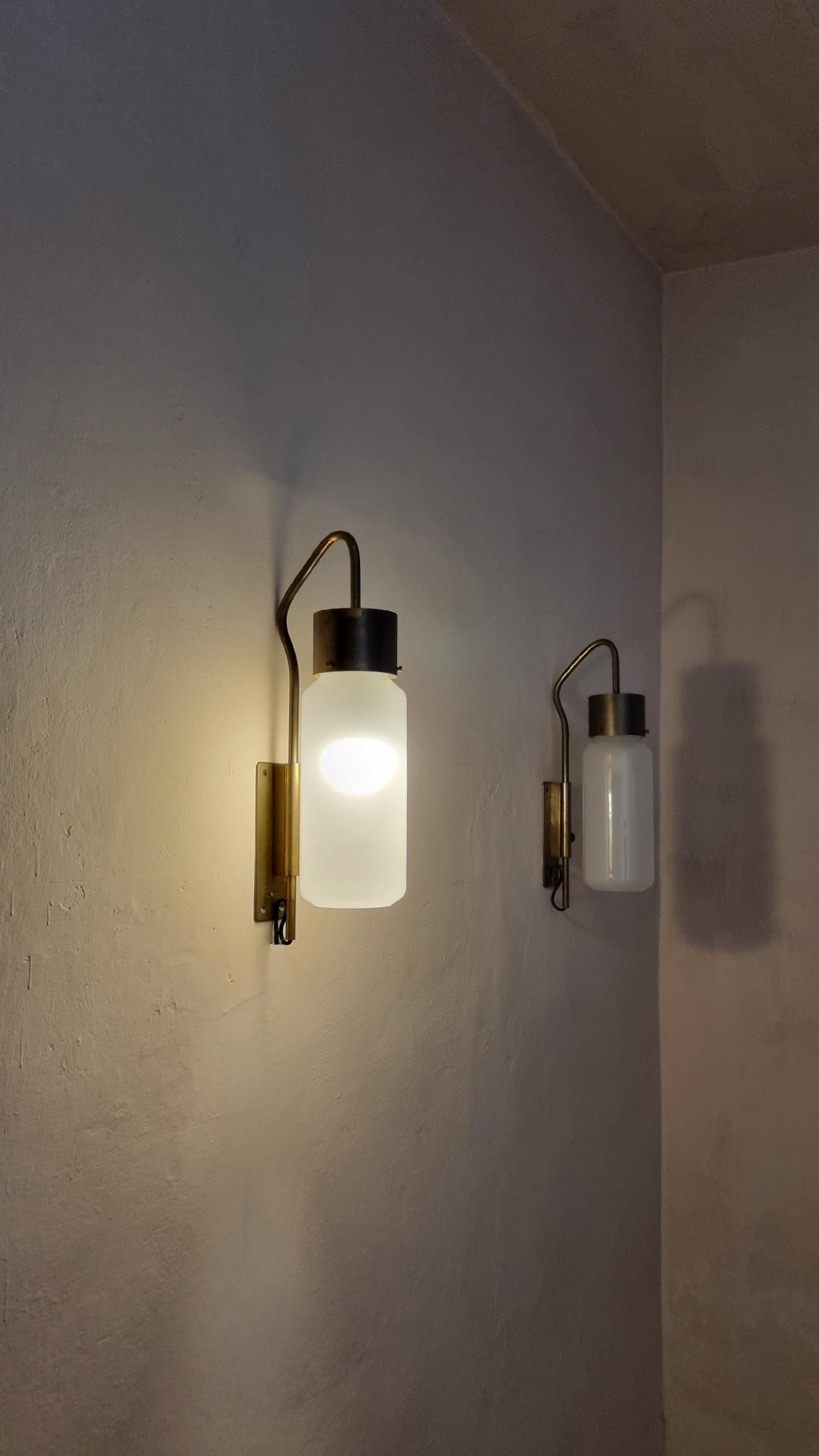 Mid-Century Modern LP 10 wall sconces designed by Luigi Caccia Dominioni for Azucena 1958