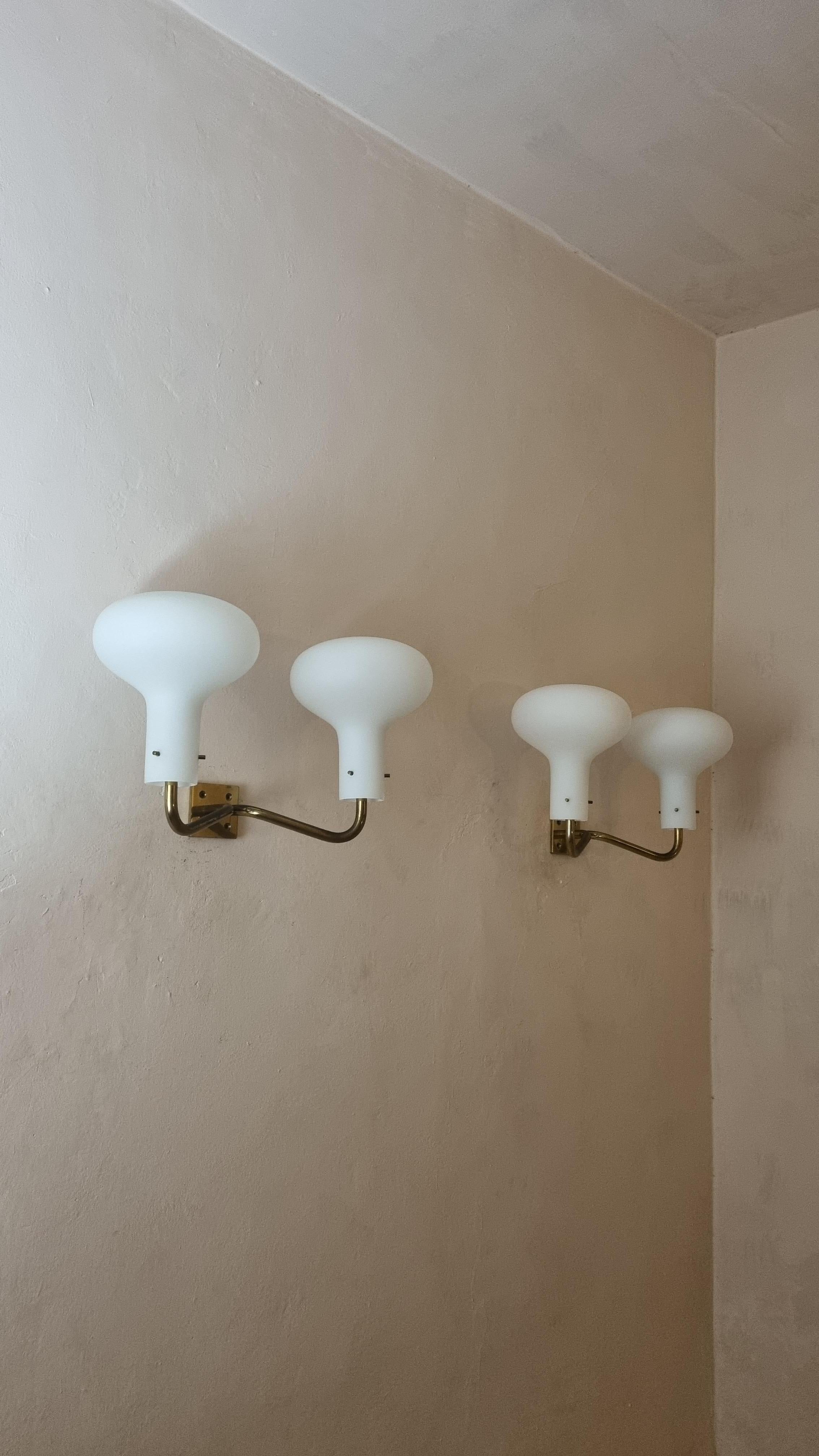 Italian LP 12 A wall sconces designed by Ignazio Gardella for Azucena 1960 in vendita