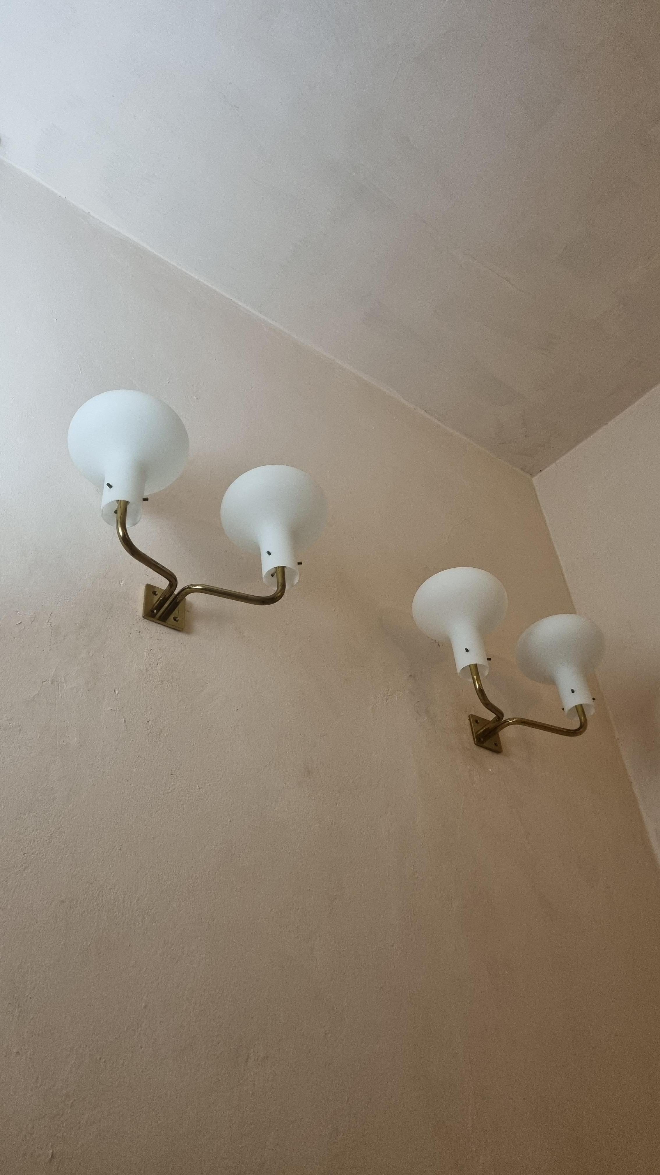 Ottone LP 12 A wall sconces designed by Ignazio Gardella for Azucena 1960 in vendita