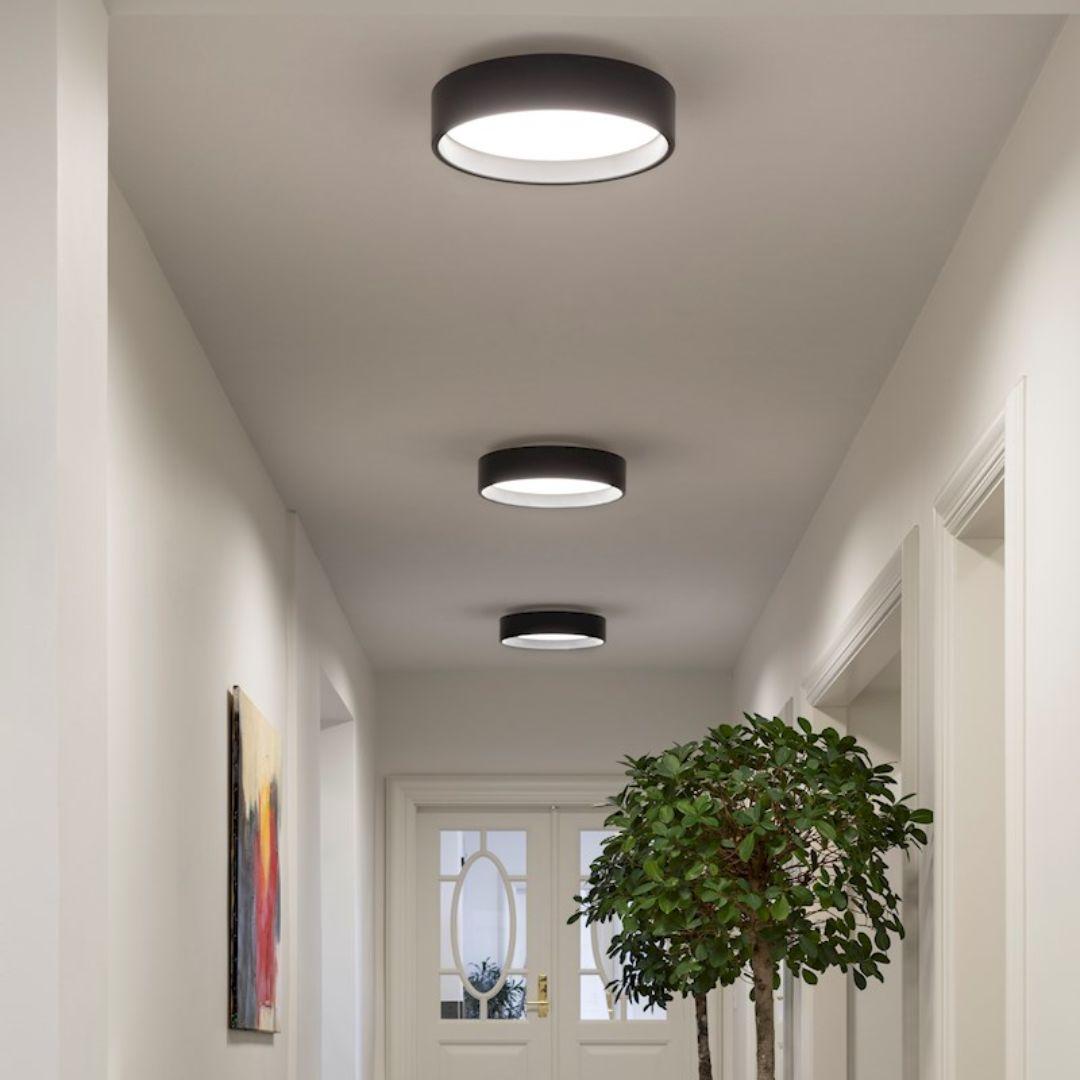 Danish 'LP Grand Surface' Flush Mount Lamp for Louis Poulsen in Matte Black For Sale