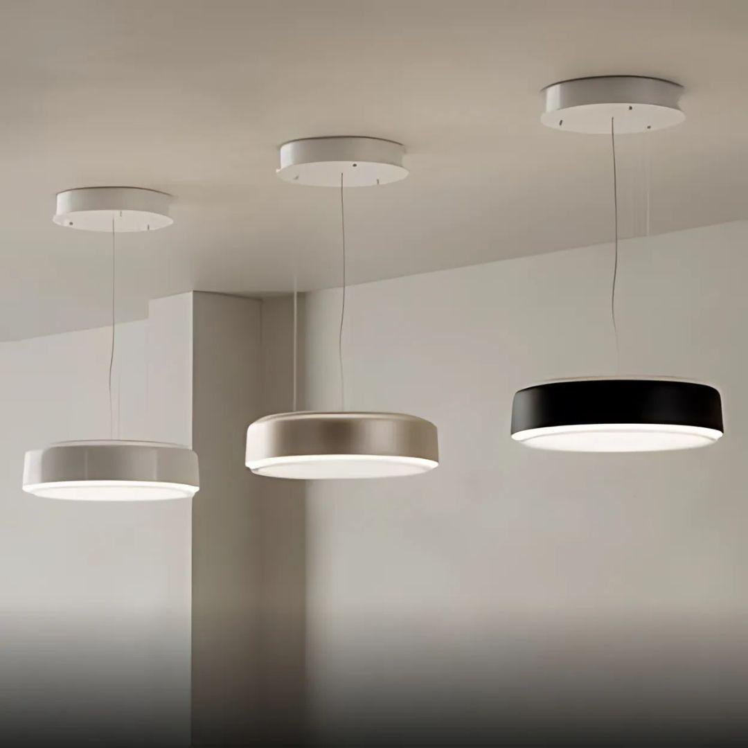 Aluminum 'LP Grand Surface' Flush Mount Lamp for Louis Poulsen in Matte Black For Sale
