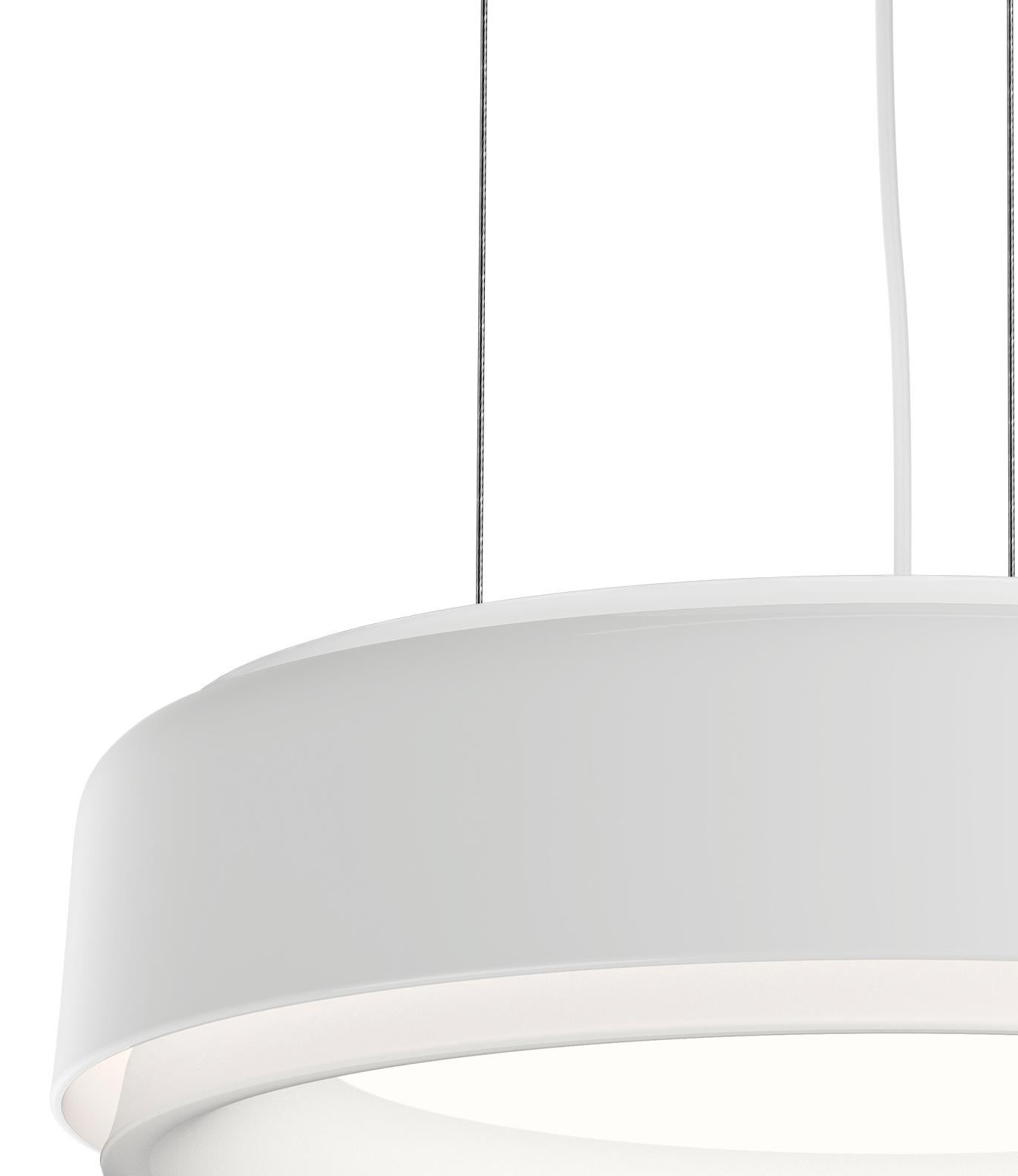 'LP Grand Suspended' Pendant Lamp for Louis Poulsen in Gloss White For Sale 1