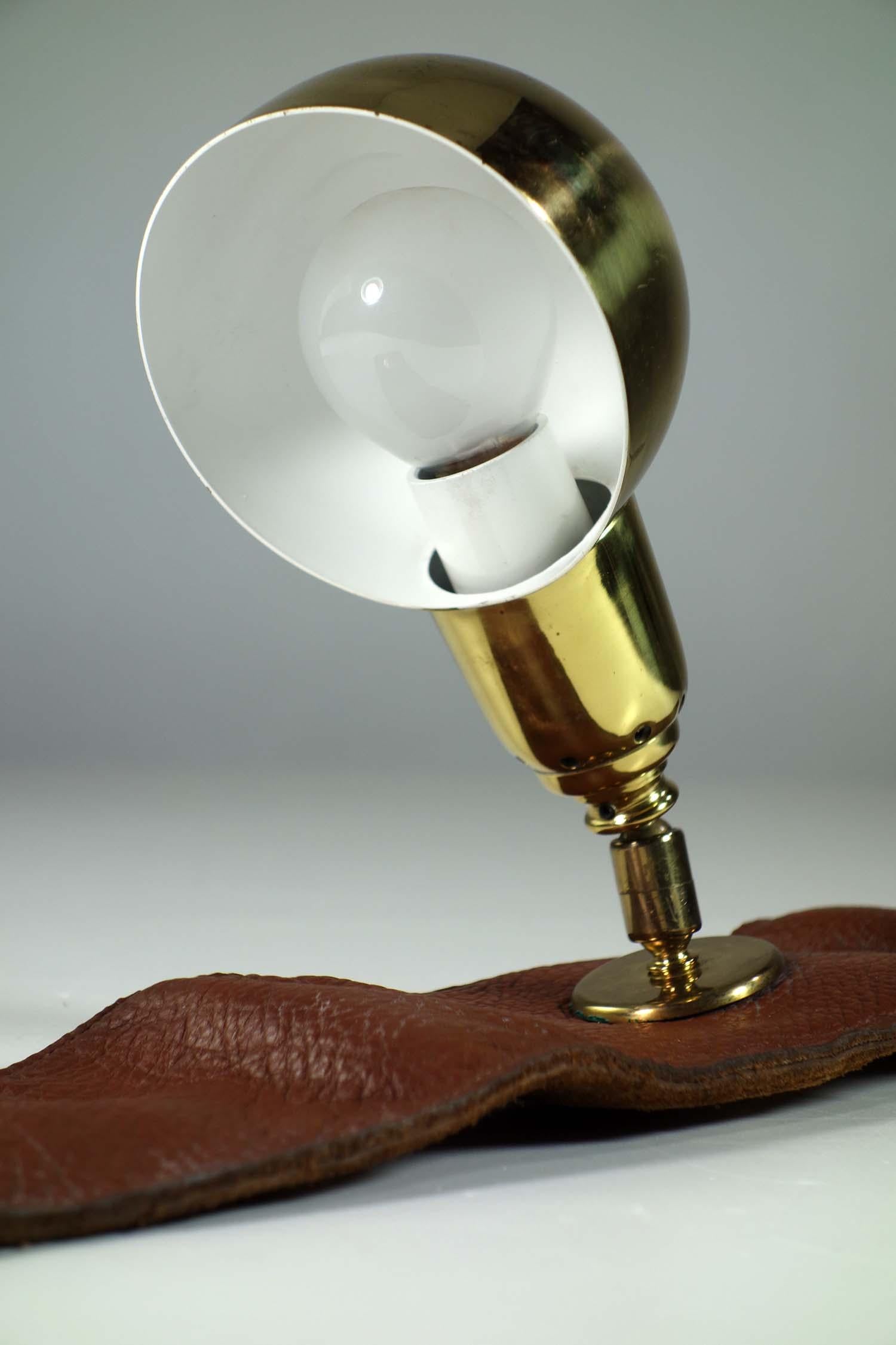 Mid-Century Modern LP01 by Luigi Caccia Dominioni for Azucena 1970s Armchair Brass Lamp
