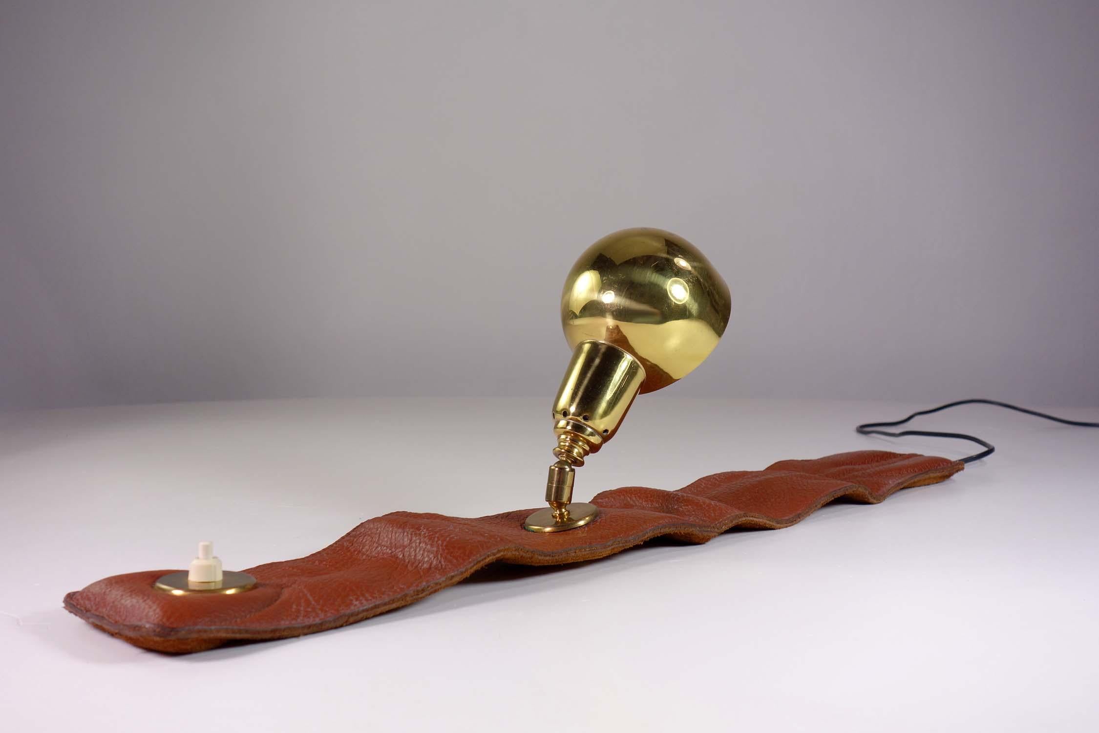 Italian LP01 by Luigi Caccia Dominioni for Azucena 1970s Armchair Brass Lamp
