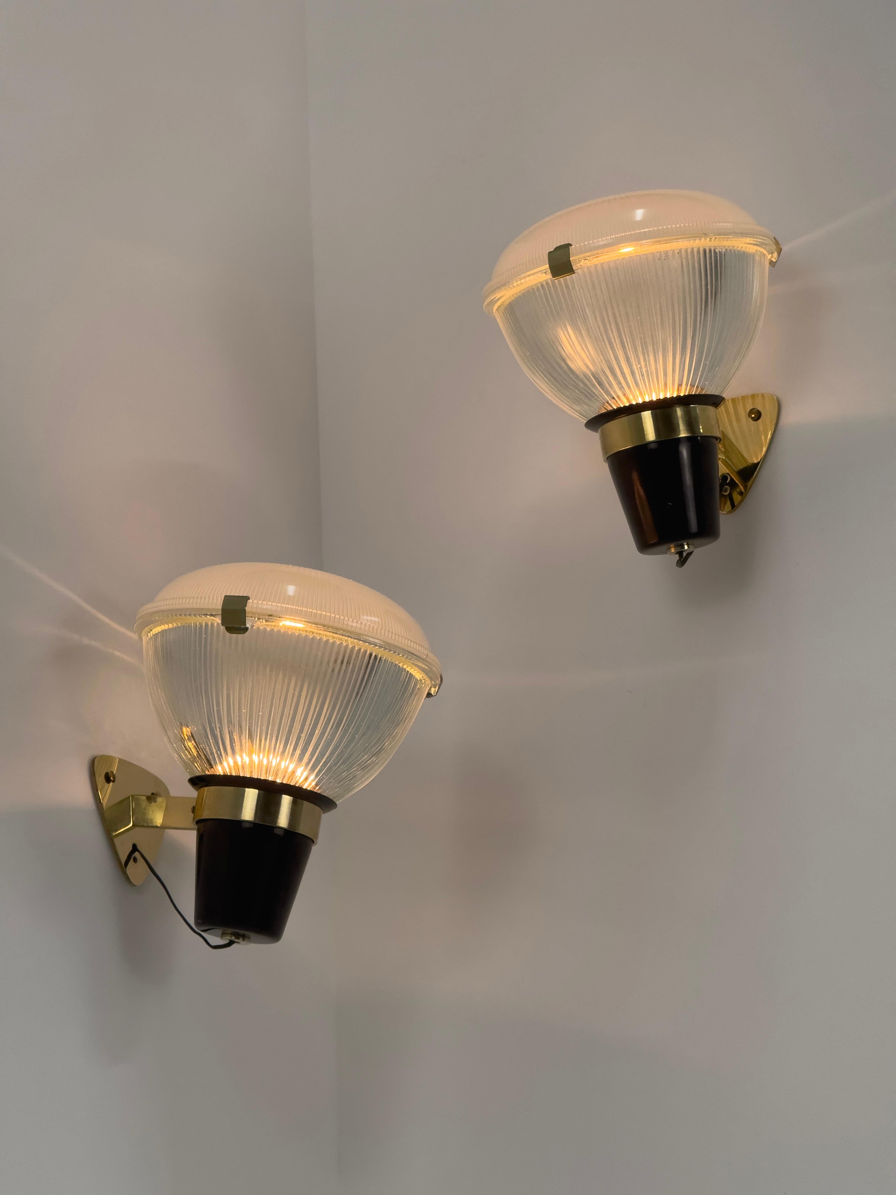 Appliques LP6 Designées par Ignazio Gardella pour Azucena, Italie, années 1950 en vente 4