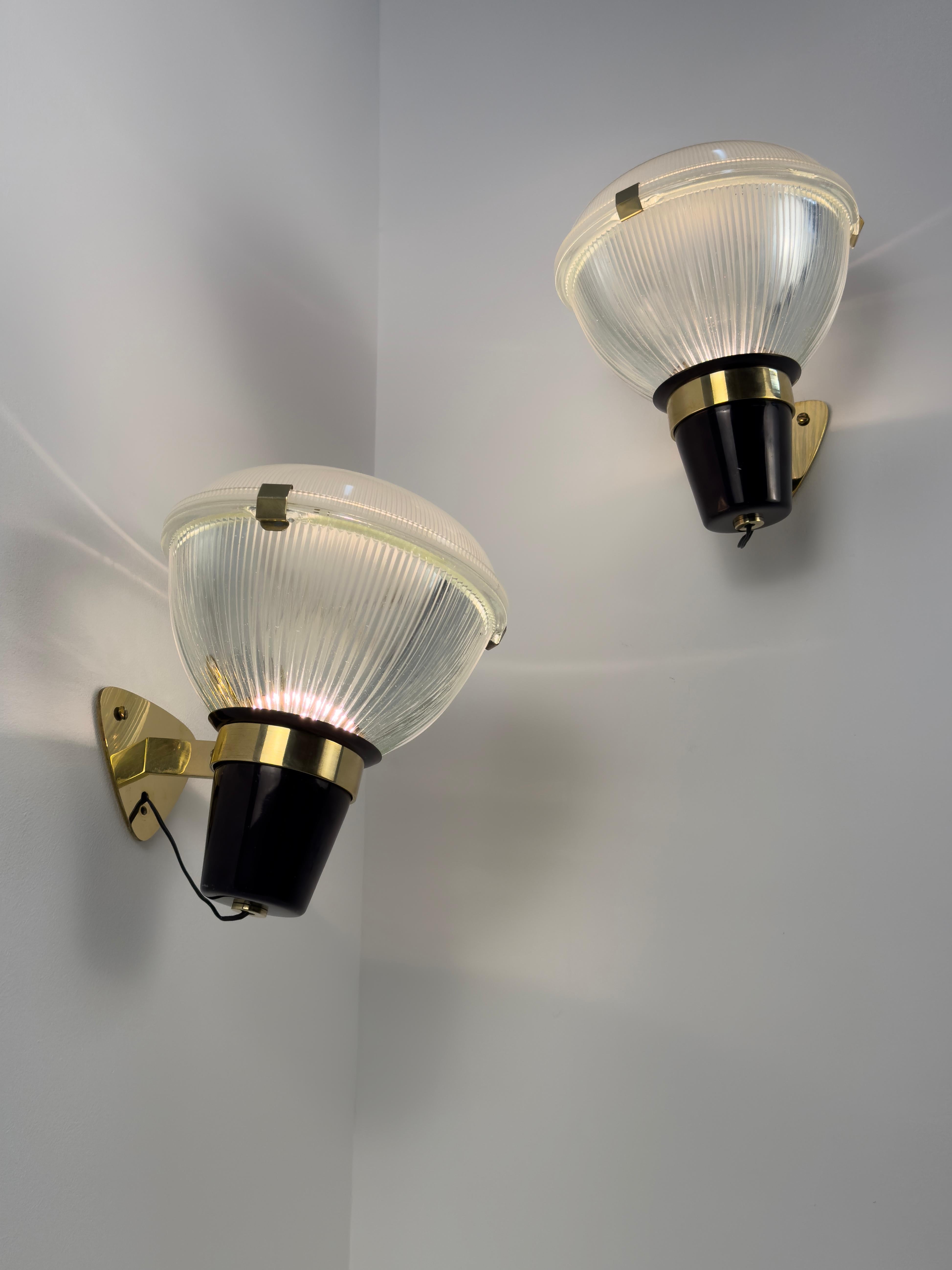 Appliques LP6 Designées par Ignazio Gardella pour Azucena, Italie, années 1950 en vente 7