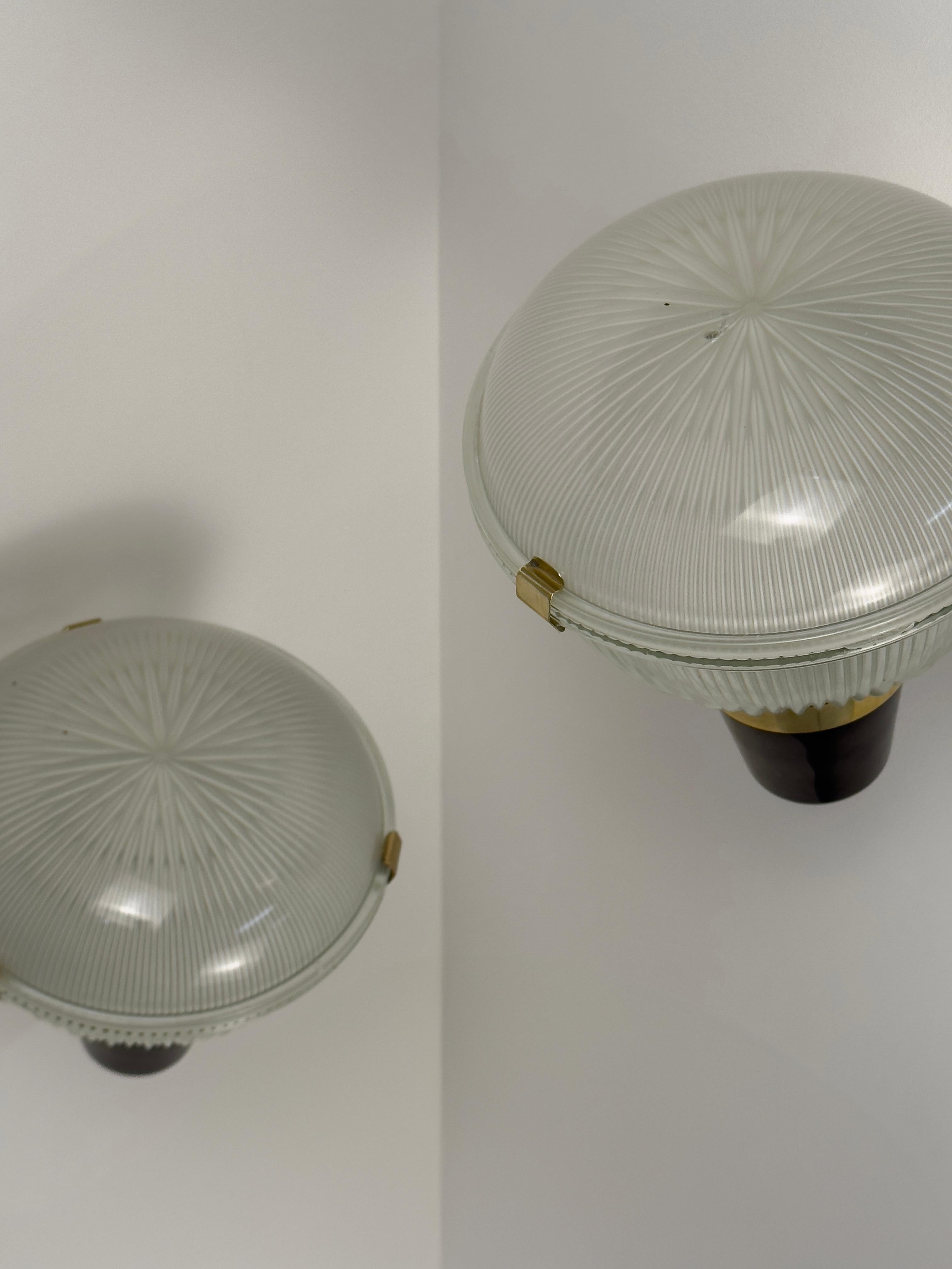 Métal Appliques LP6 Designées par Ignazio Gardella pour Azucena, Italie, années 1950 en vente