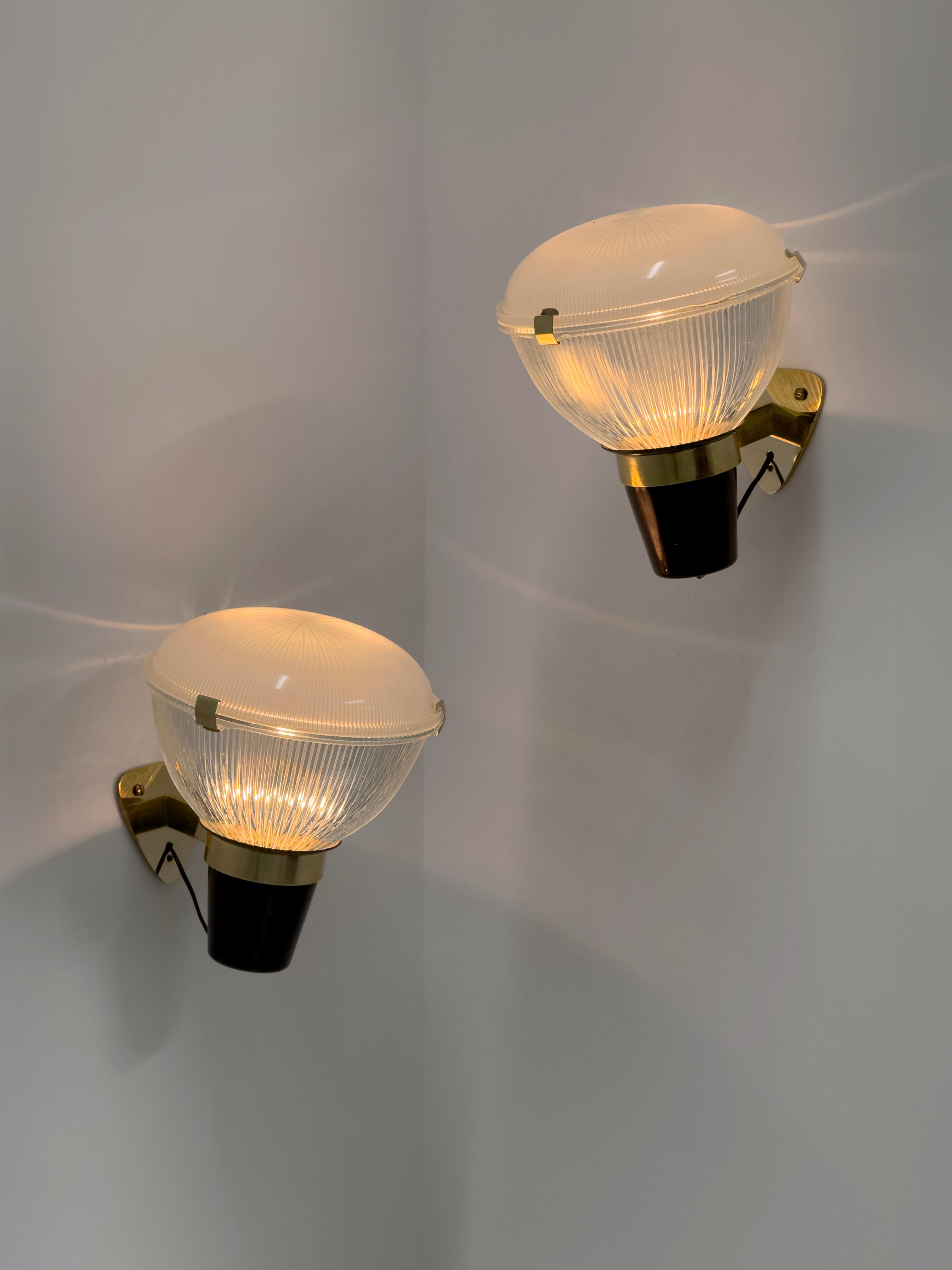 Appliques LP6 Designées par Ignazio Gardella pour Azucena, Italie, années 1950 en vente 3