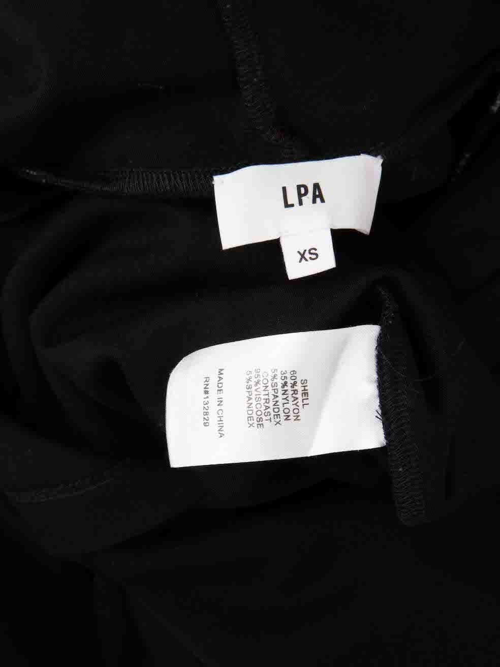 Women's LPA Black Pearl Embellished Stripe Hoodie Size XS For Sale