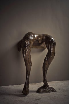 Consola de bronce LPB, firmada por Kevin de Winter