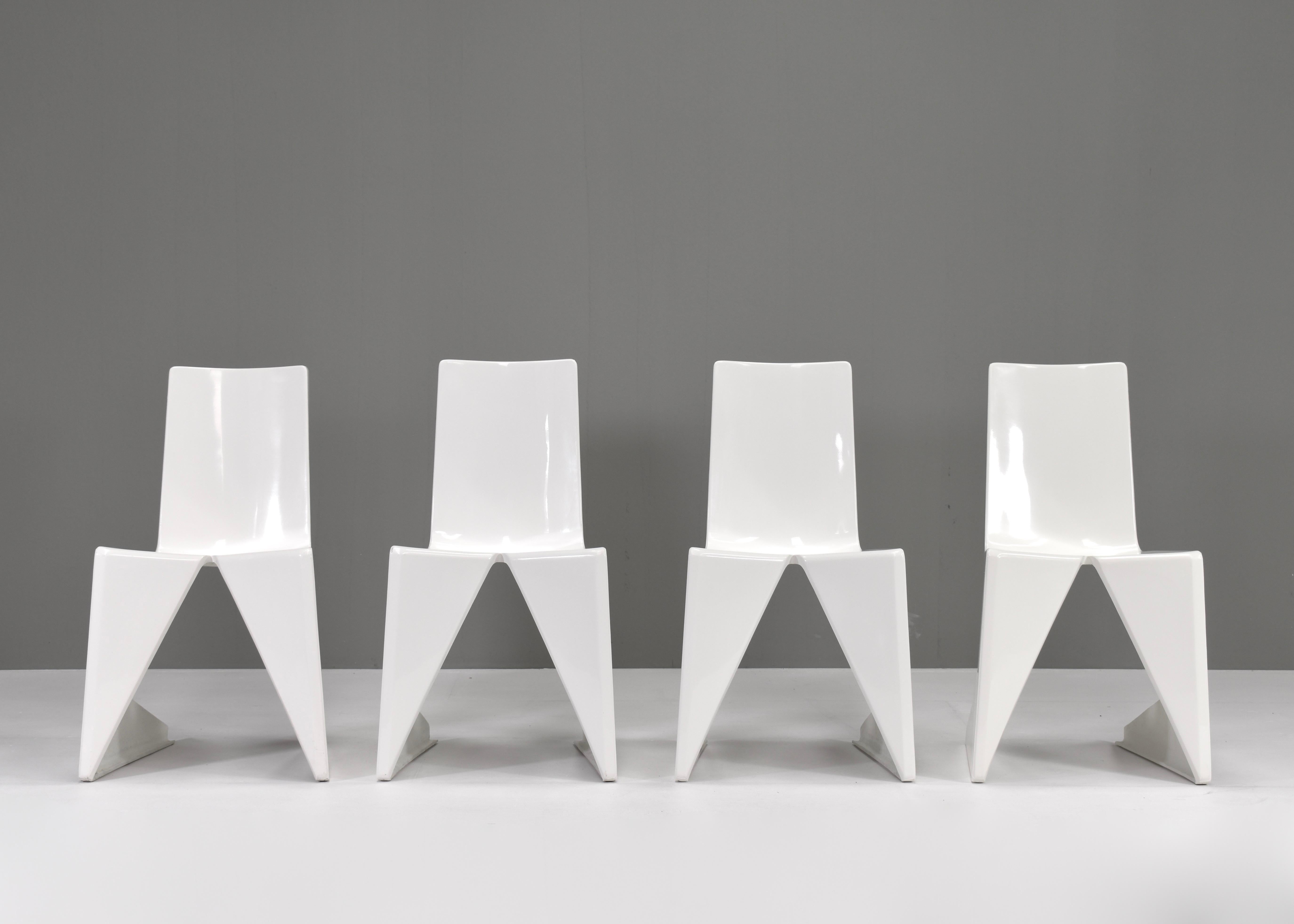 Dutch LRC Dining Chairs by Wiel Arets for Lensvelt, Netherlands, circa 2005 For Sale