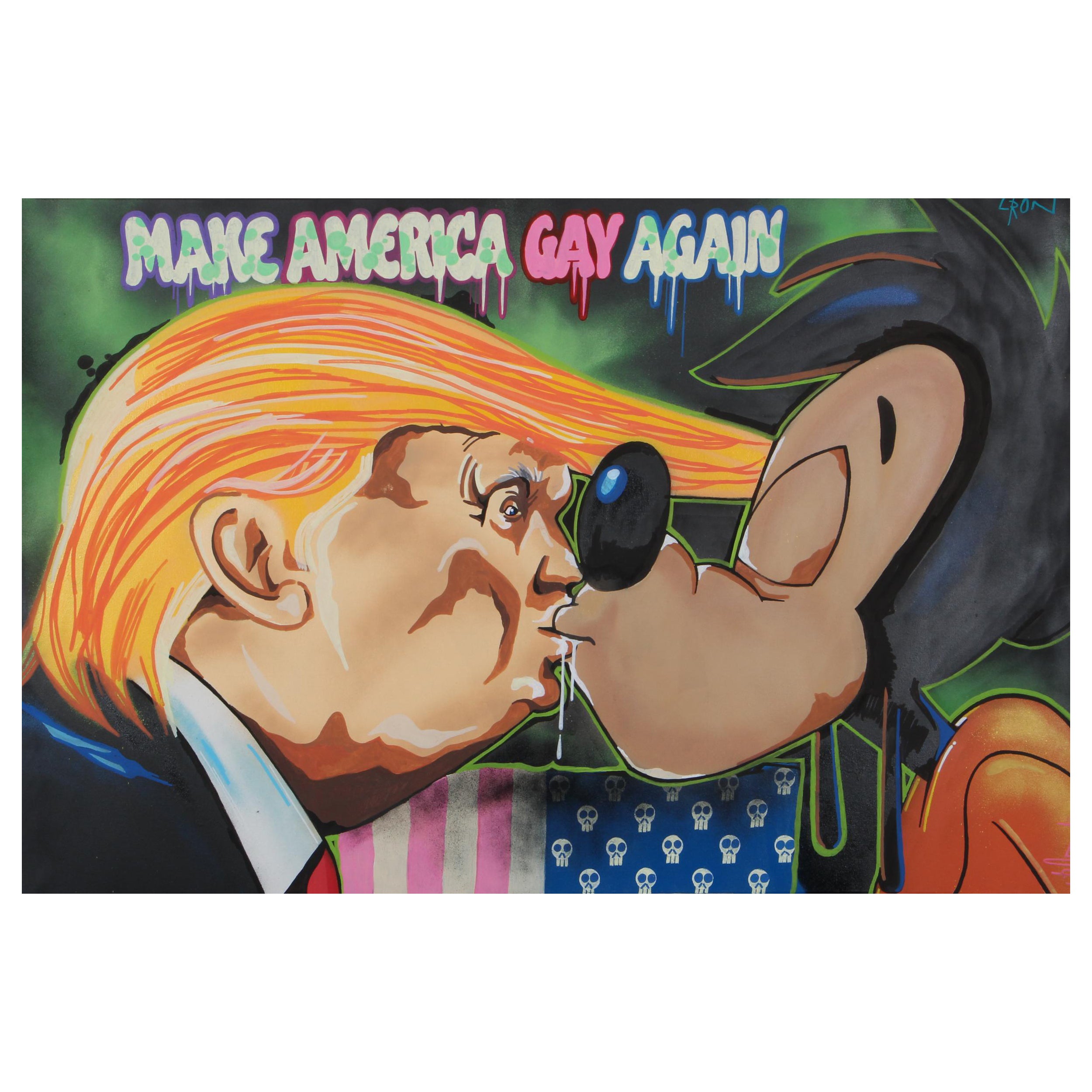 L:Ron, arte contemporáneo, "Make America Gay Again" (Haz que América vuelva a ser gay) en venta