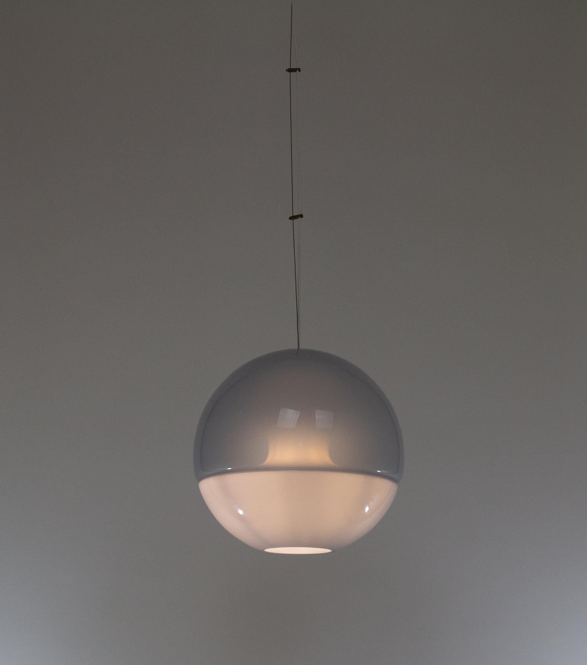 LS 116 Anhänger aus blauem Muranoglas von Carlo Nason für A.V. Mazzega, 1960er Jahre (Moderne der Mitte des Jahrhunderts) im Angebot