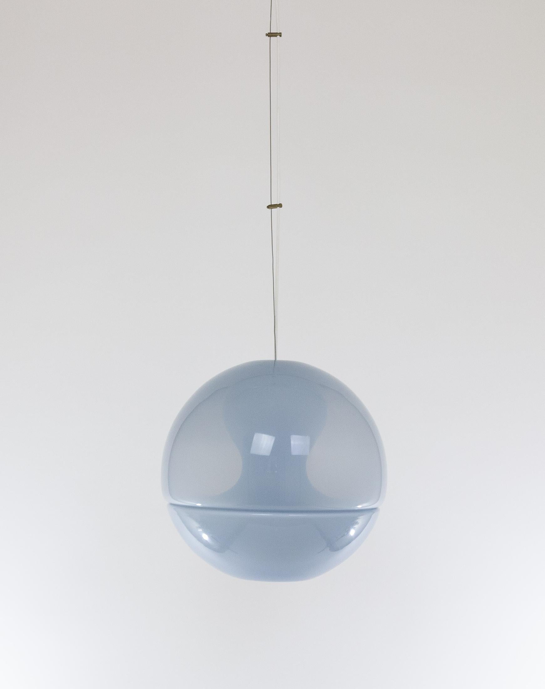 LS 116 Anhänger aus blauem Muranoglas von Carlo Nason für A.V. Mazzega, 1960er Jahre (Italienisch) im Angebot