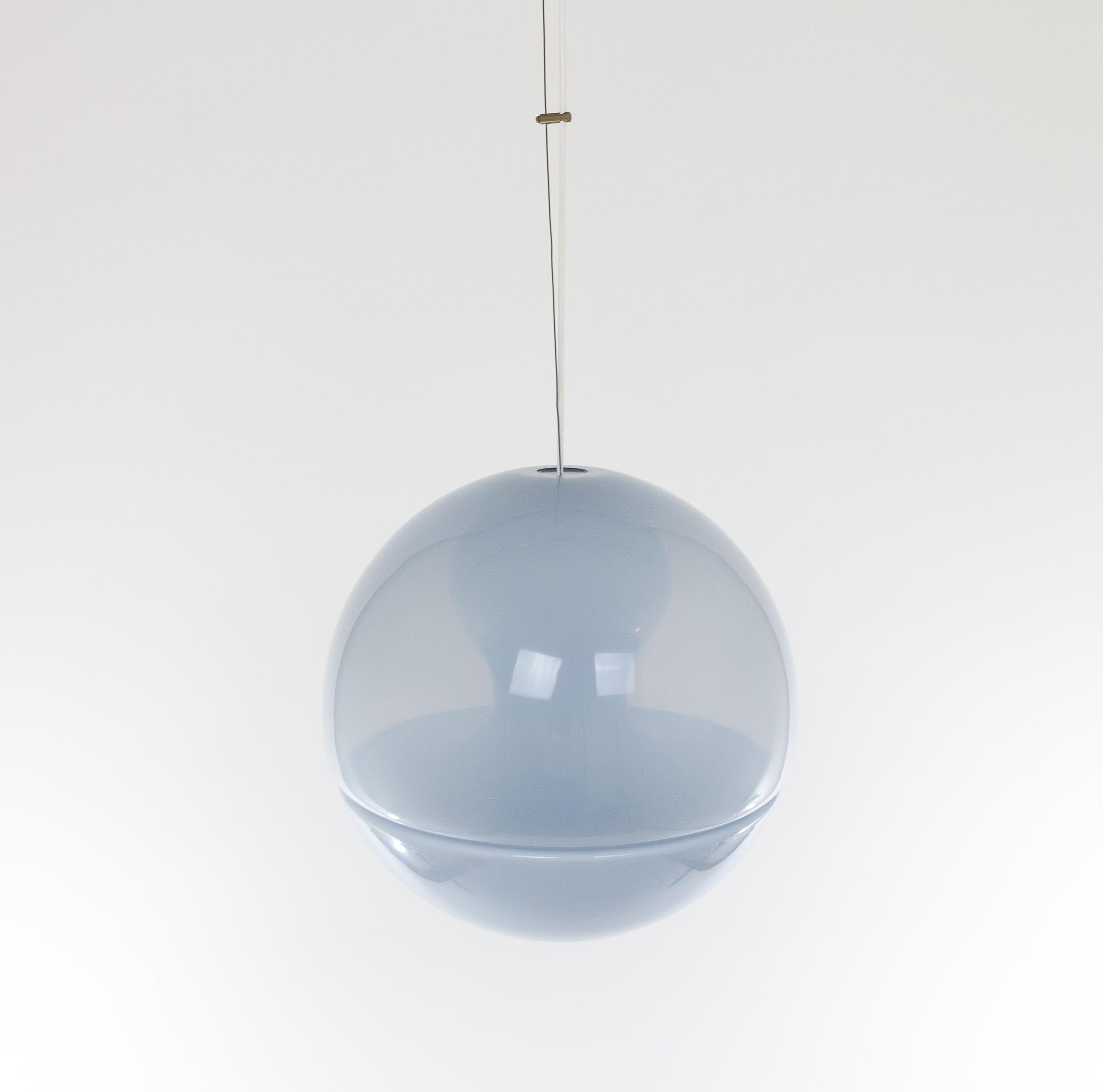LS 116 Anhänger aus blauem Muranoglas von Carlo Nason für A.V. Mazzega, 1960er Jahre (Mitte des 20. Jahrhunderts) im Angebot