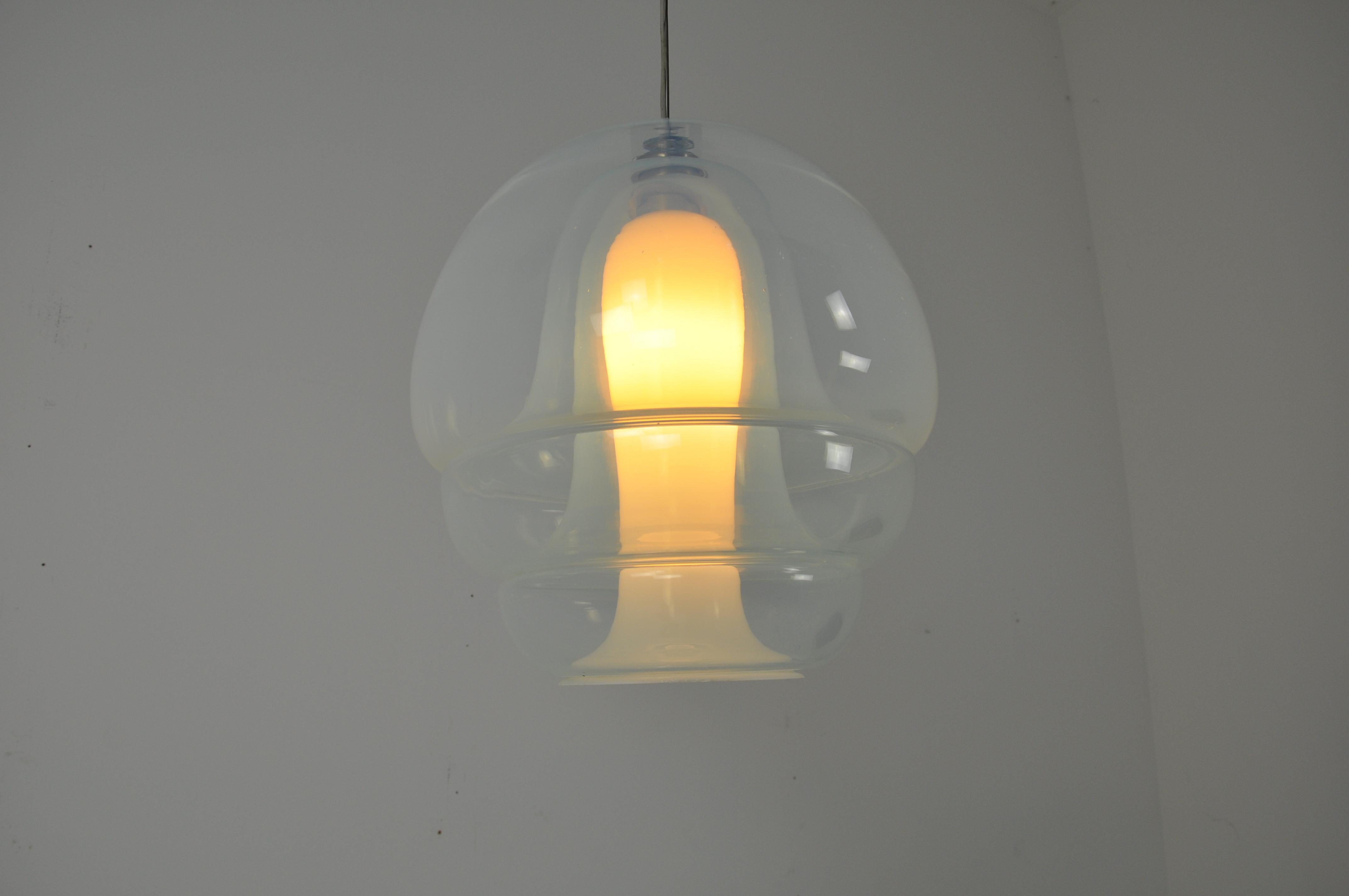 Mid-Century Modern LS 134 Medusa Glass Hanging Lamp by Carlo Nason for Mazzega, 1960s