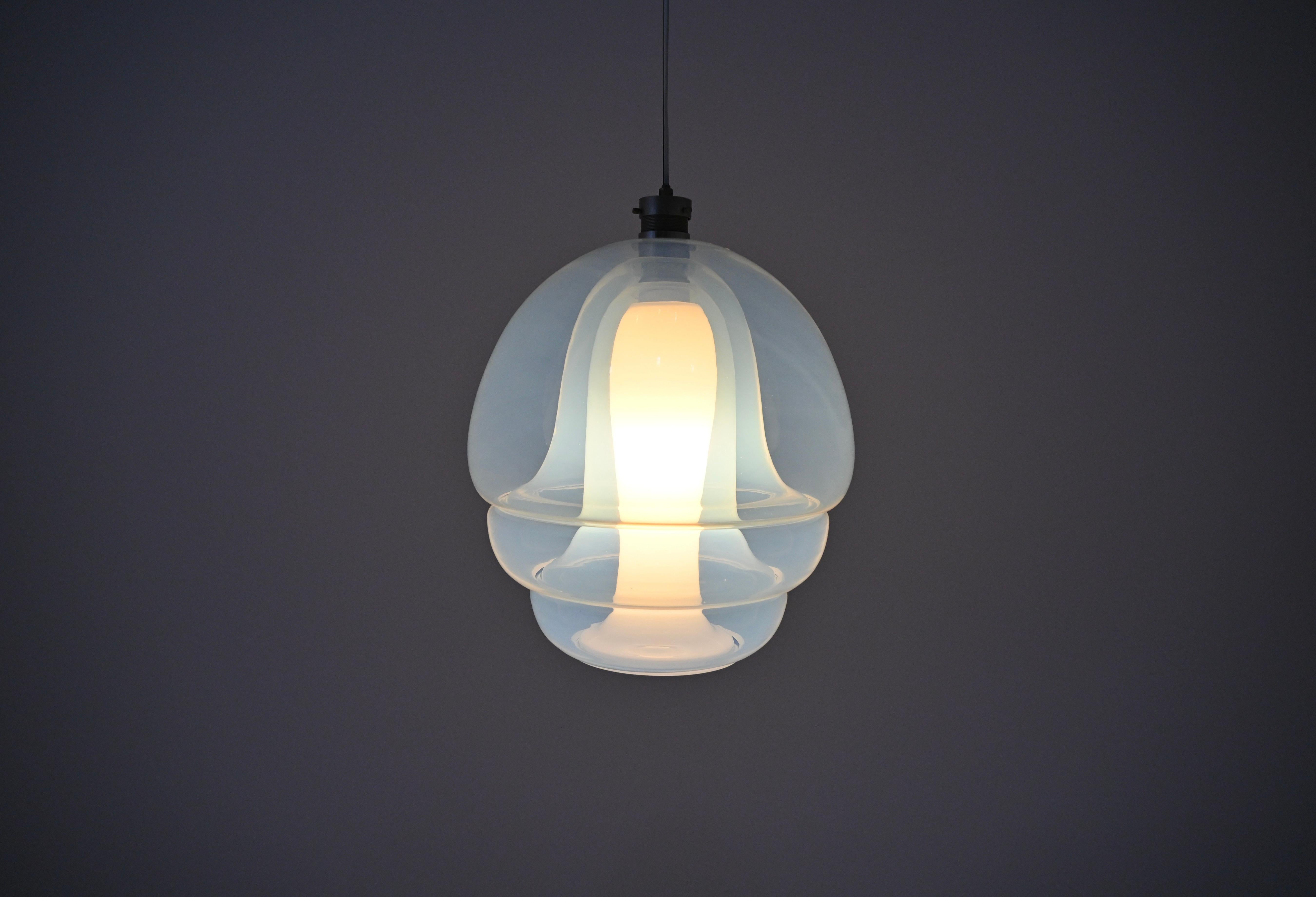 Mid-Century Modern LS 134 Medusa Glass Hanging Lamp by Carlo Nason for Mazzega, 1960s For Sale
