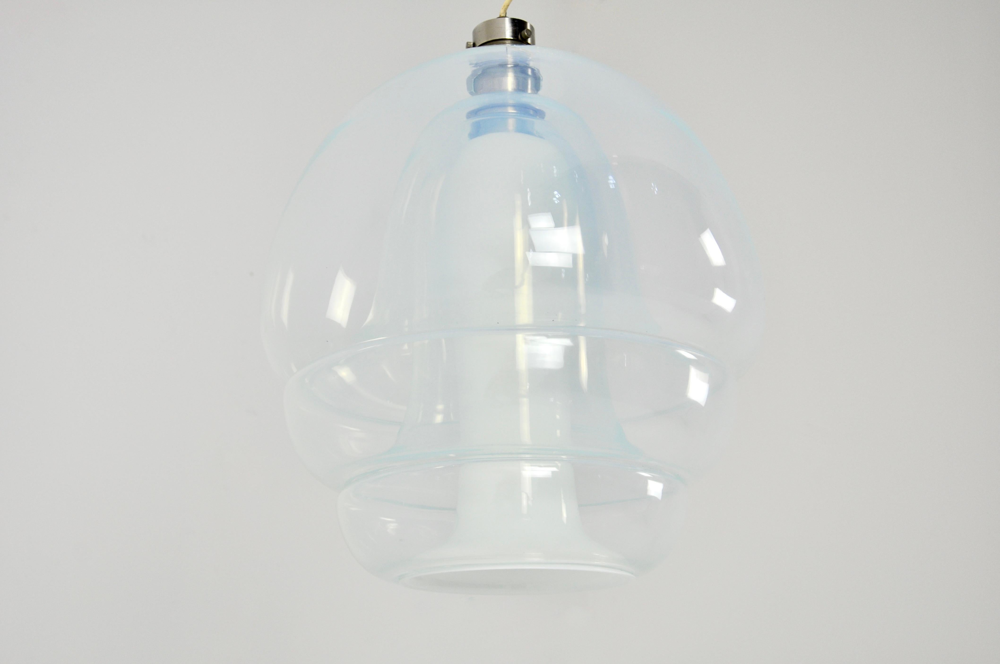 Mid-20th Century LS 134 Medusa Glass Hanging Lamp by Carlo Nason for Mazzega, 1960s