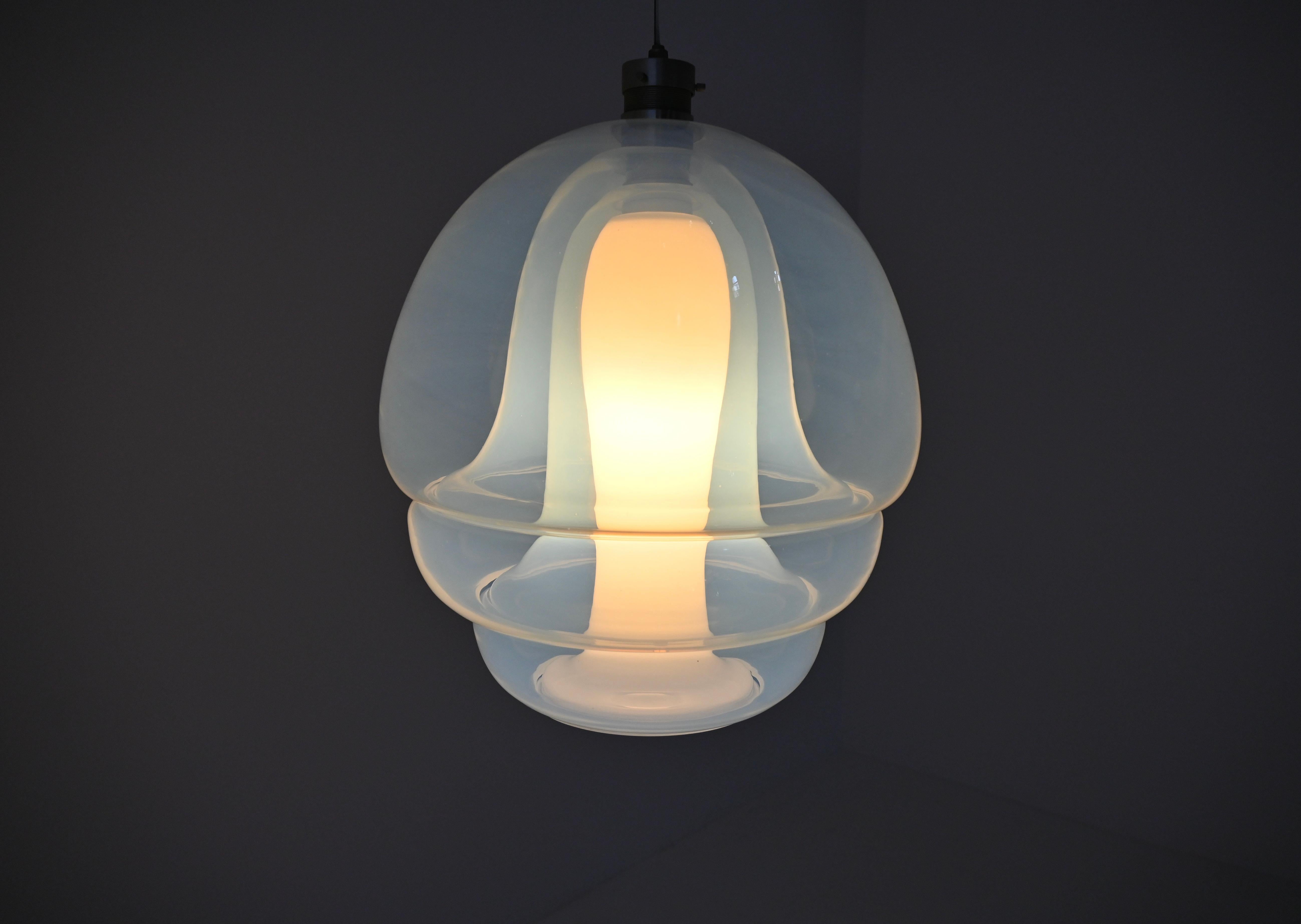 LS 134 Medusa Glass Hanging Lamp by Carlo Nason for Mazzega, 1960s For Sale 1