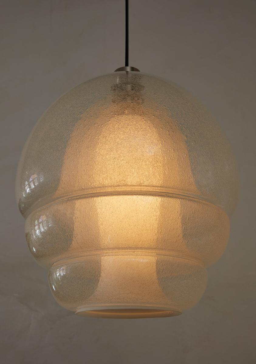 Italiano LS 134 Lampada a sospensione in vetro Medusa di Carlo Nason per Mazzega C. 1969 in vendita