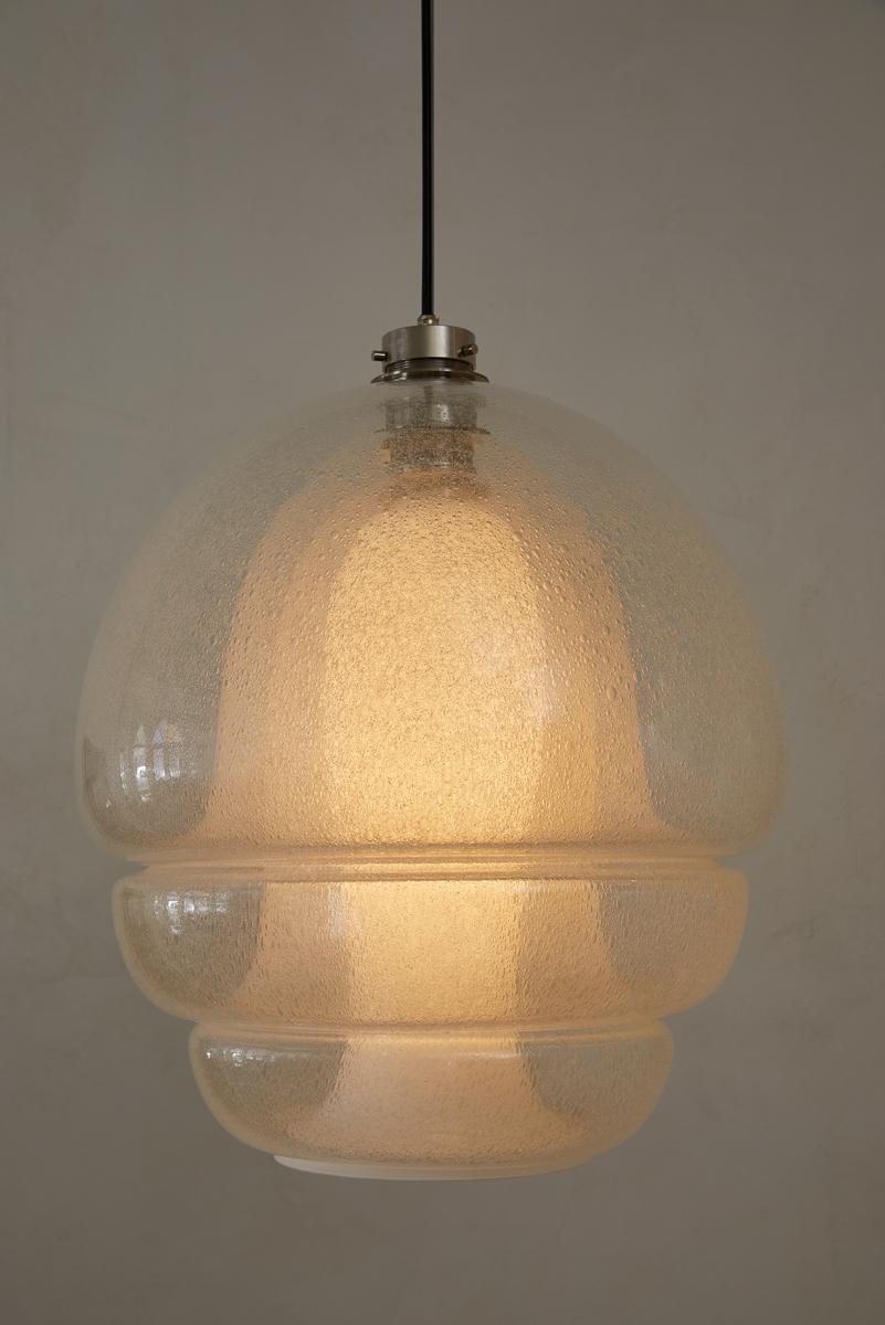 Calco LS 134 Lampada a sospensione in vetro Medusa di Carlo Nason per Mazzega C. 1969 in vendita