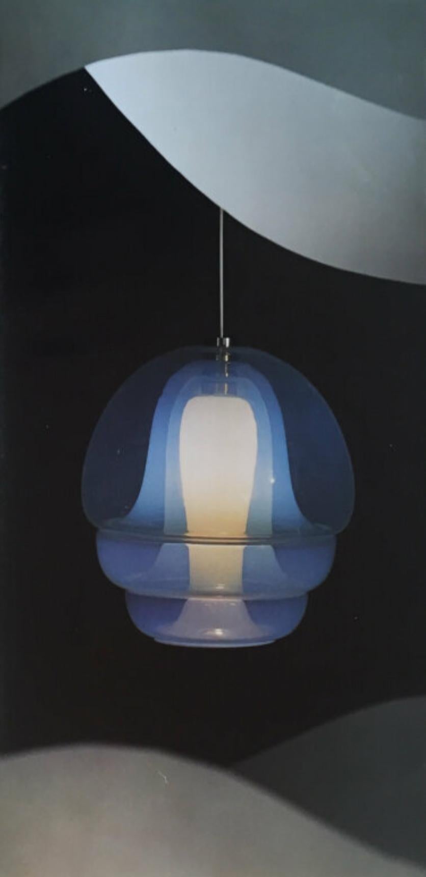LS 134 Lampada a sospensione in vetro Medusa di Carlo Nason per Mazzega C. 1969 In condizioni ottime in vendita a Brooklyn, NY