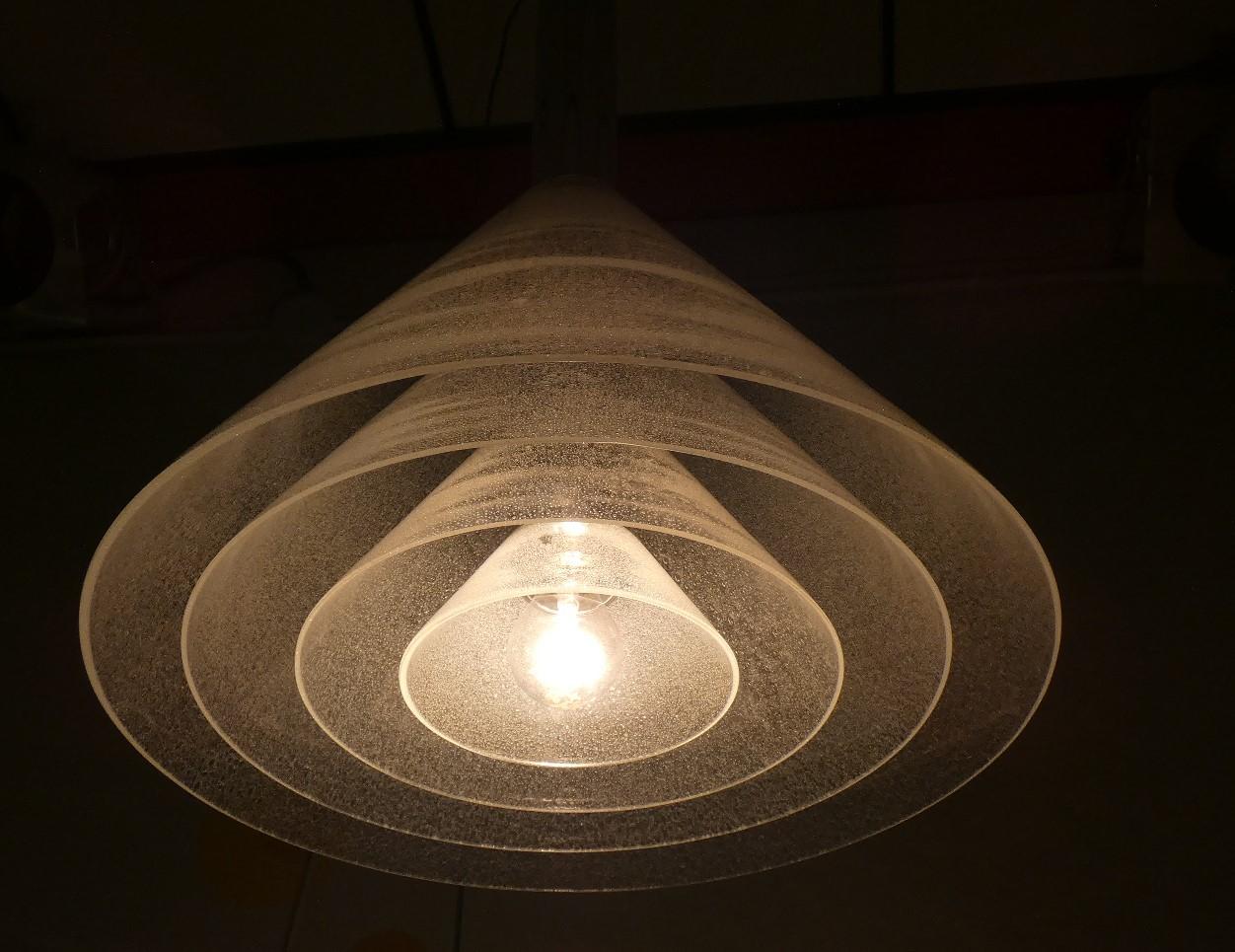 LS 174 Lampada a sospensione attribuita a Carlo Nason per Mazzega In condizioni ottime in vendita a modena, Emilia-Romagna