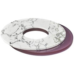 LS 750 Lazy Susan Serving Dish, Arabescato Corchia Stone