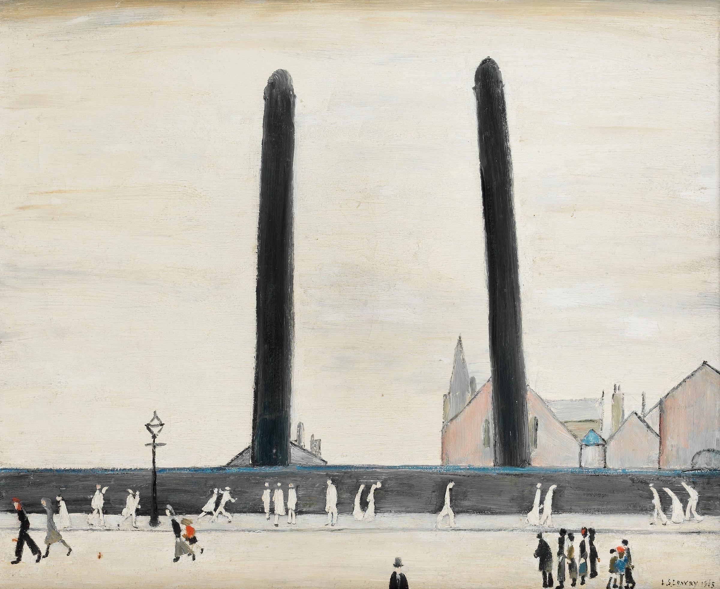 L.S. Lowry, Street Scene, 1965 For Sale 1