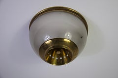 LSP3 Brass and Glass Flush Mount by Luigi Caccia Dominioni for Azucena, 1960s