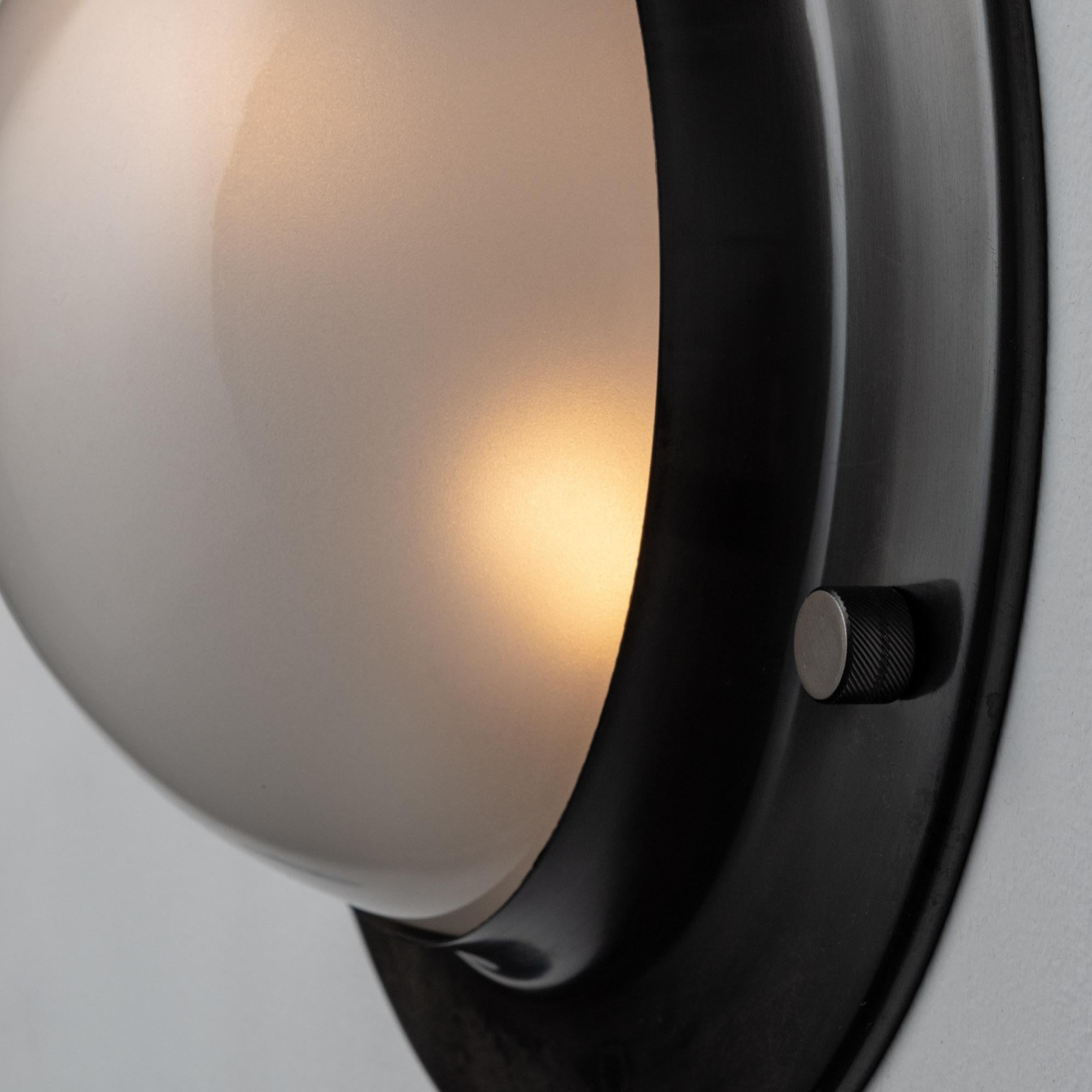Blackened Pair of LSp6 'Tommy' Wall/Ceiling Lights by Luigi Caccia Dominioni for Azucena For Sale