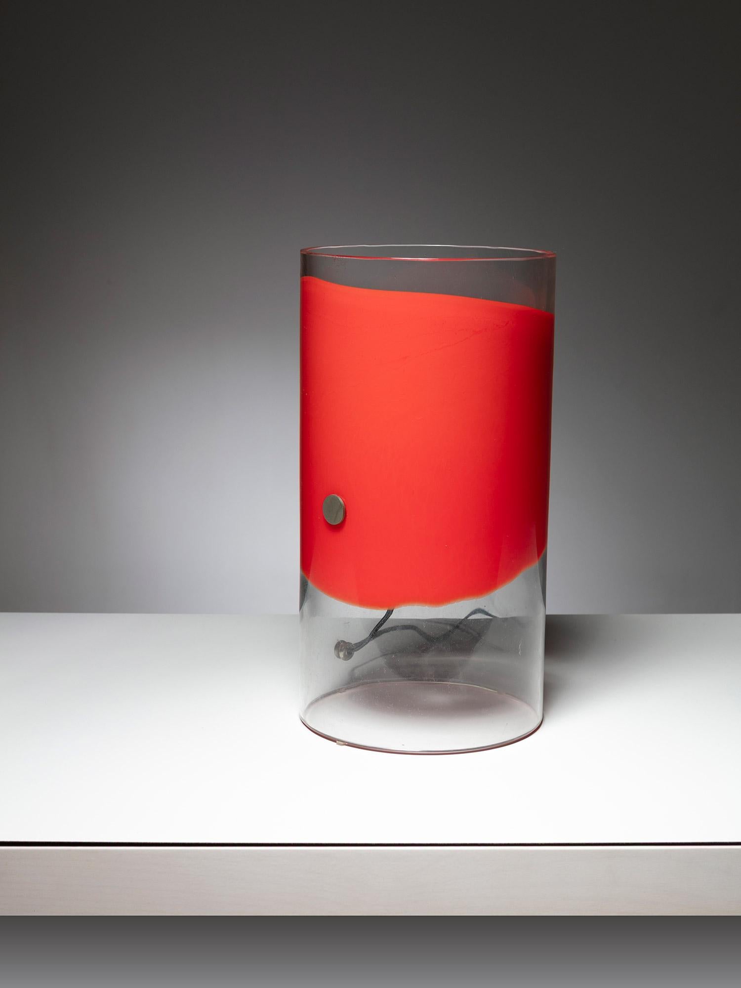 LT 212 Tischleuchte aus Muranoglas von Carlo Nason für AV Mazzega, Italien, 1970er Jahre im Zustand „Gut“ im Angebot in Milan, IT