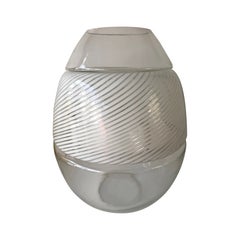 LT 353 Egg Lamp Vase Murano Glass by Mazzega. Italy, 1970s