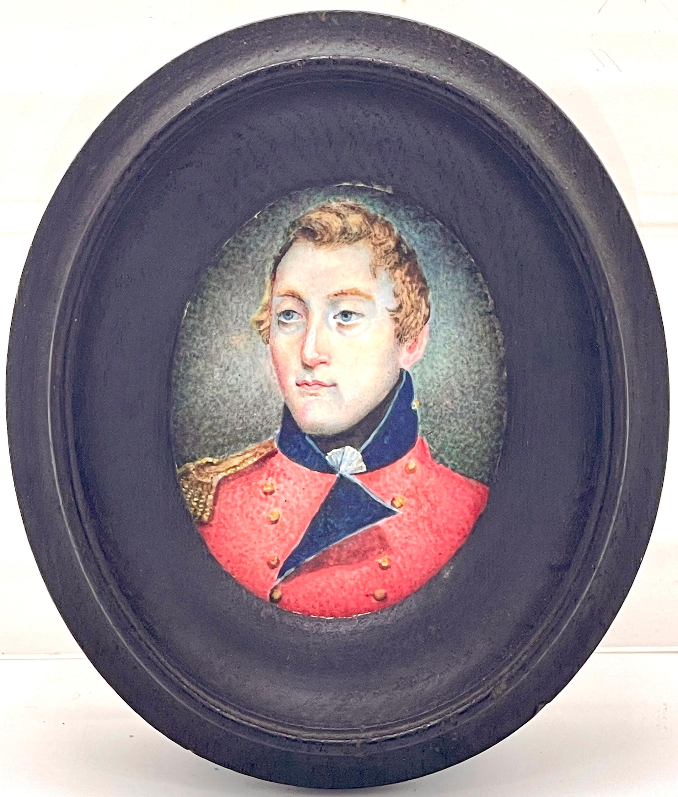 Lt. Col. Robert Stewart, Miniature Portrait C. 1763, French and Indian War 
Lieutenant Colonel Robert Stewart (1729–1809) of the Virginia Regiment
Labeled on the back:: Lieutennip? Fitis ‘ie’? Ne Militia 

A remarkable piece of history is
