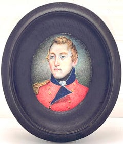Lt. Col. Robert Stewart, Miniature Portrait C. 1763, French & Indian War