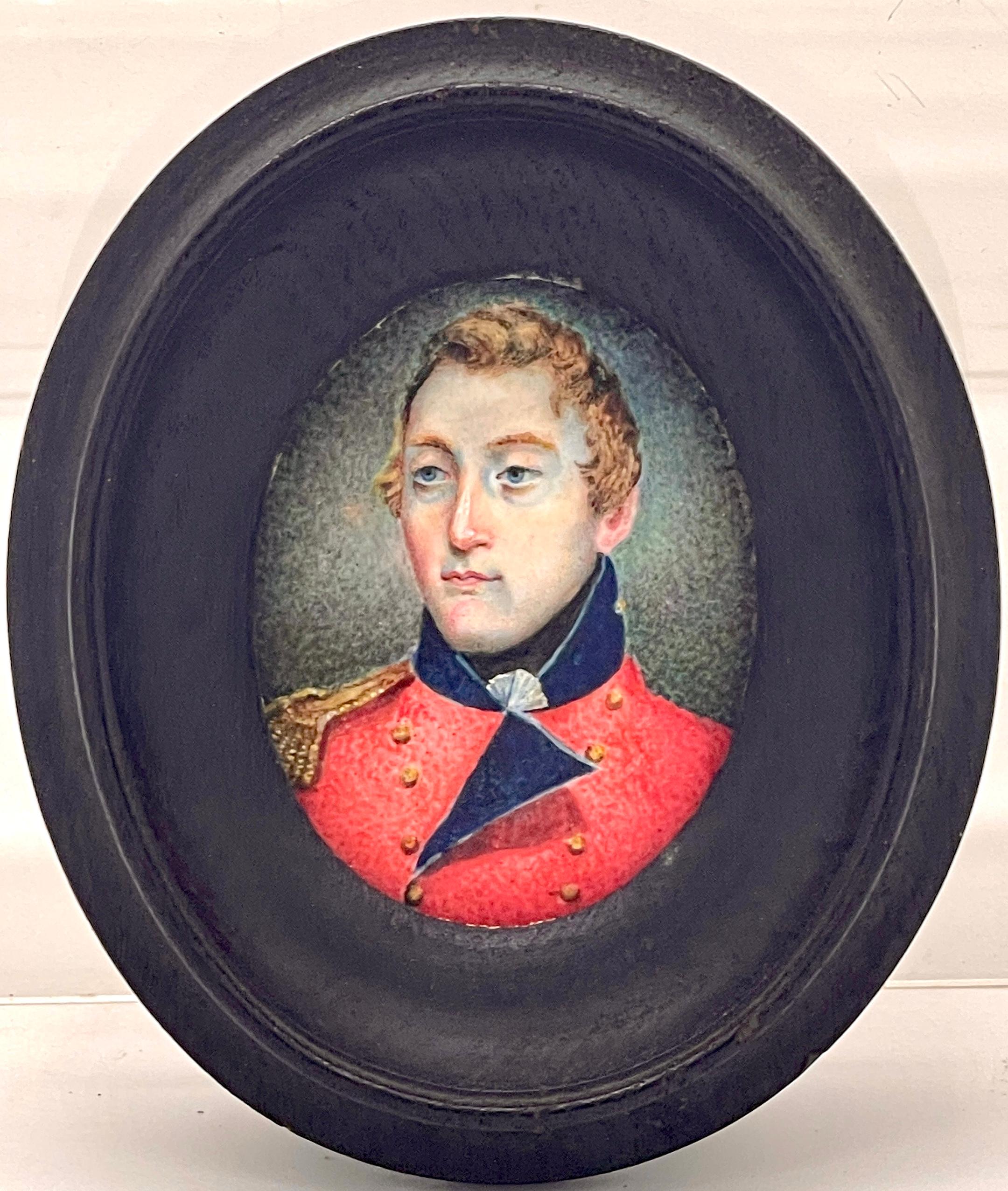 18th Century Lt. Col. Robert Stewart, Miniature Portrait C. 1763, French & Indian War  For Sale