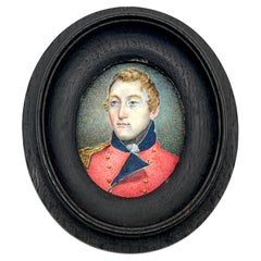 Lt. Col. Robert Stewart, Miniature Portrait C. 1763, French & Indian War