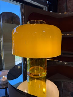LT226 Murano Glass Table Lamp by Carlo Nason for Mazzega in Yellow