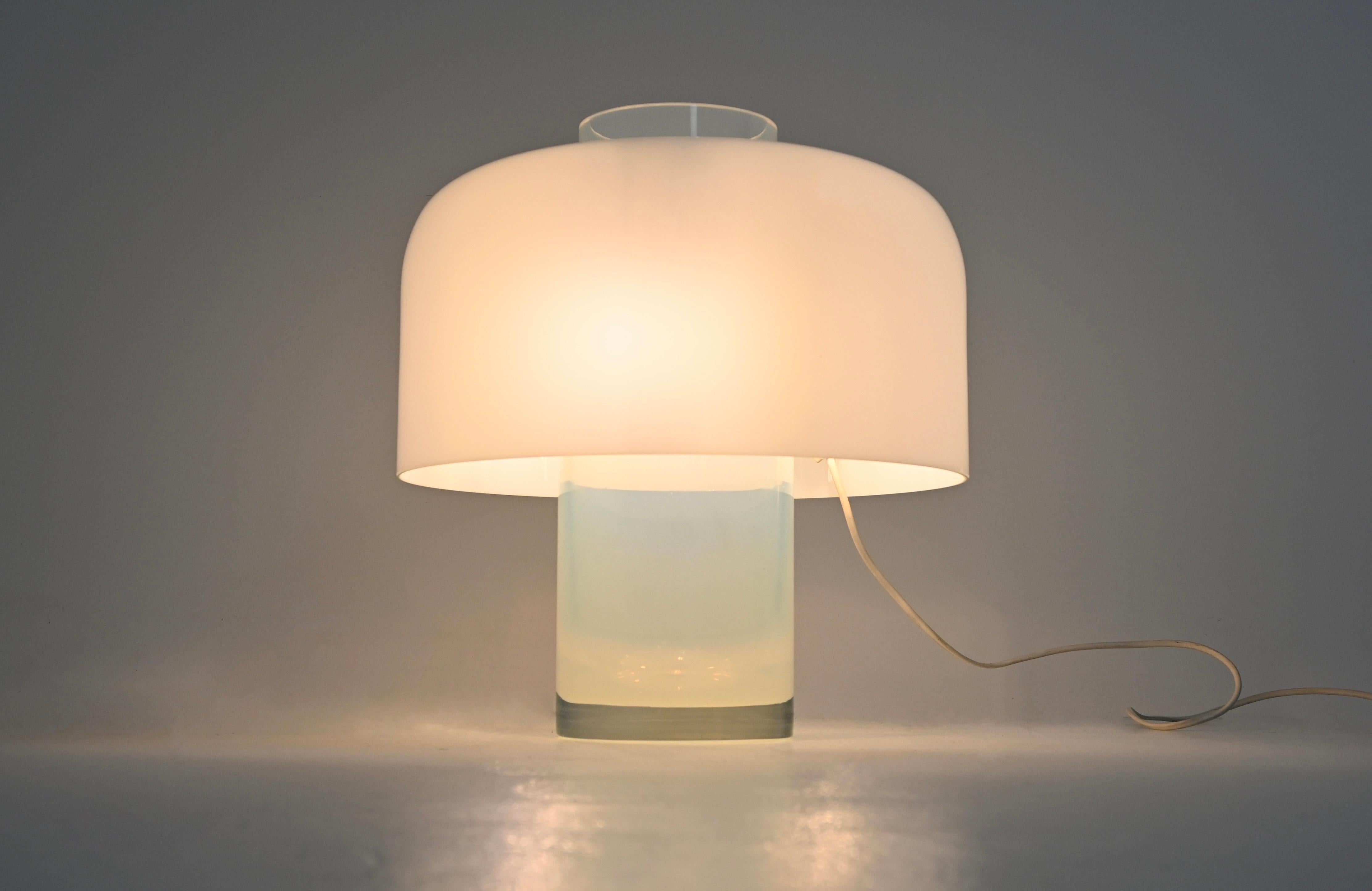 Verre de Murano Lampe de table LT226 par Carlo Nason pour Mazzega, années 1960 en vente