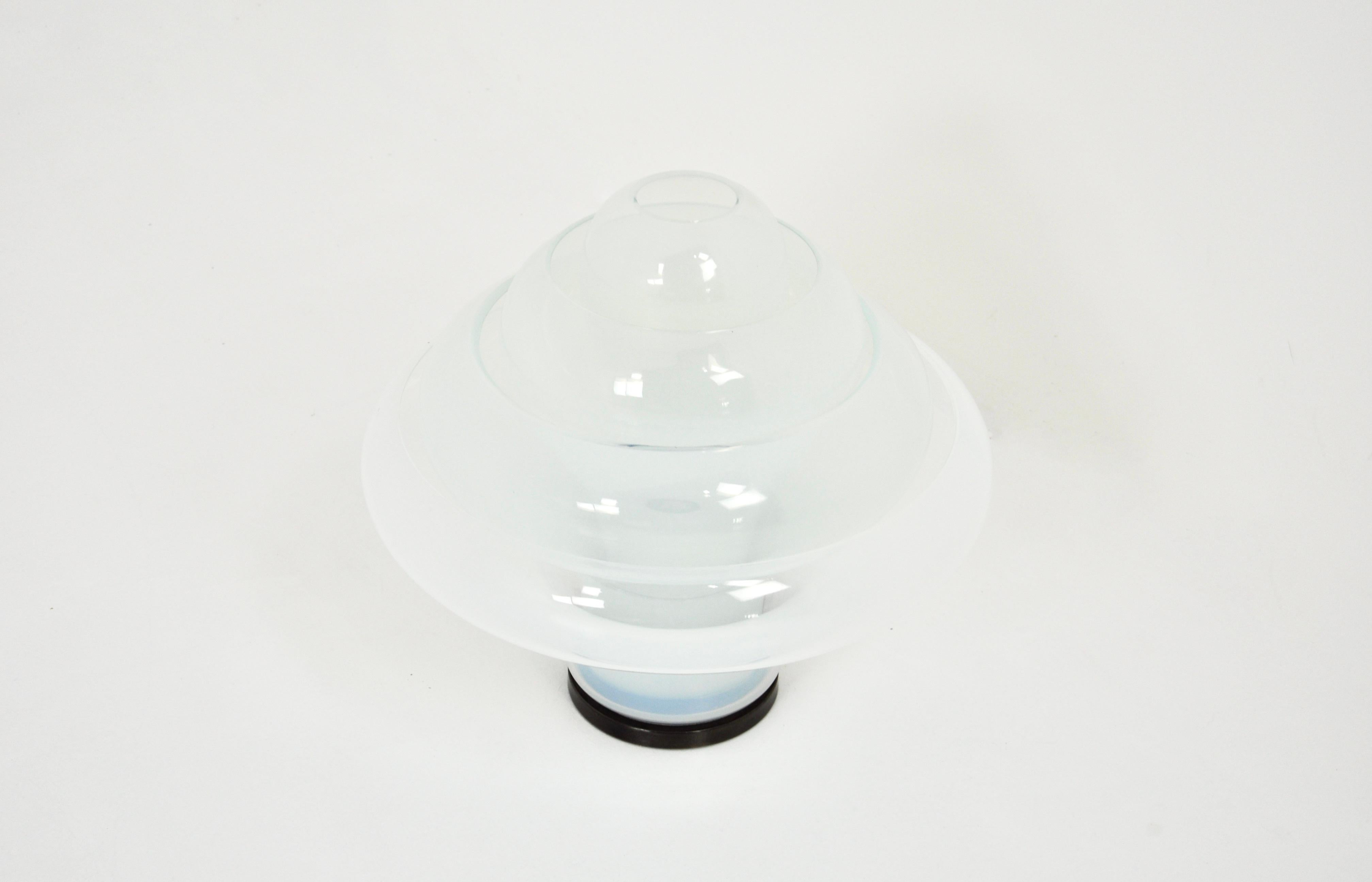 LT305 Lotus table lamp by Carlo Nason for Mazzega, 1960s In Good Condition For Sale In Lasne, BE