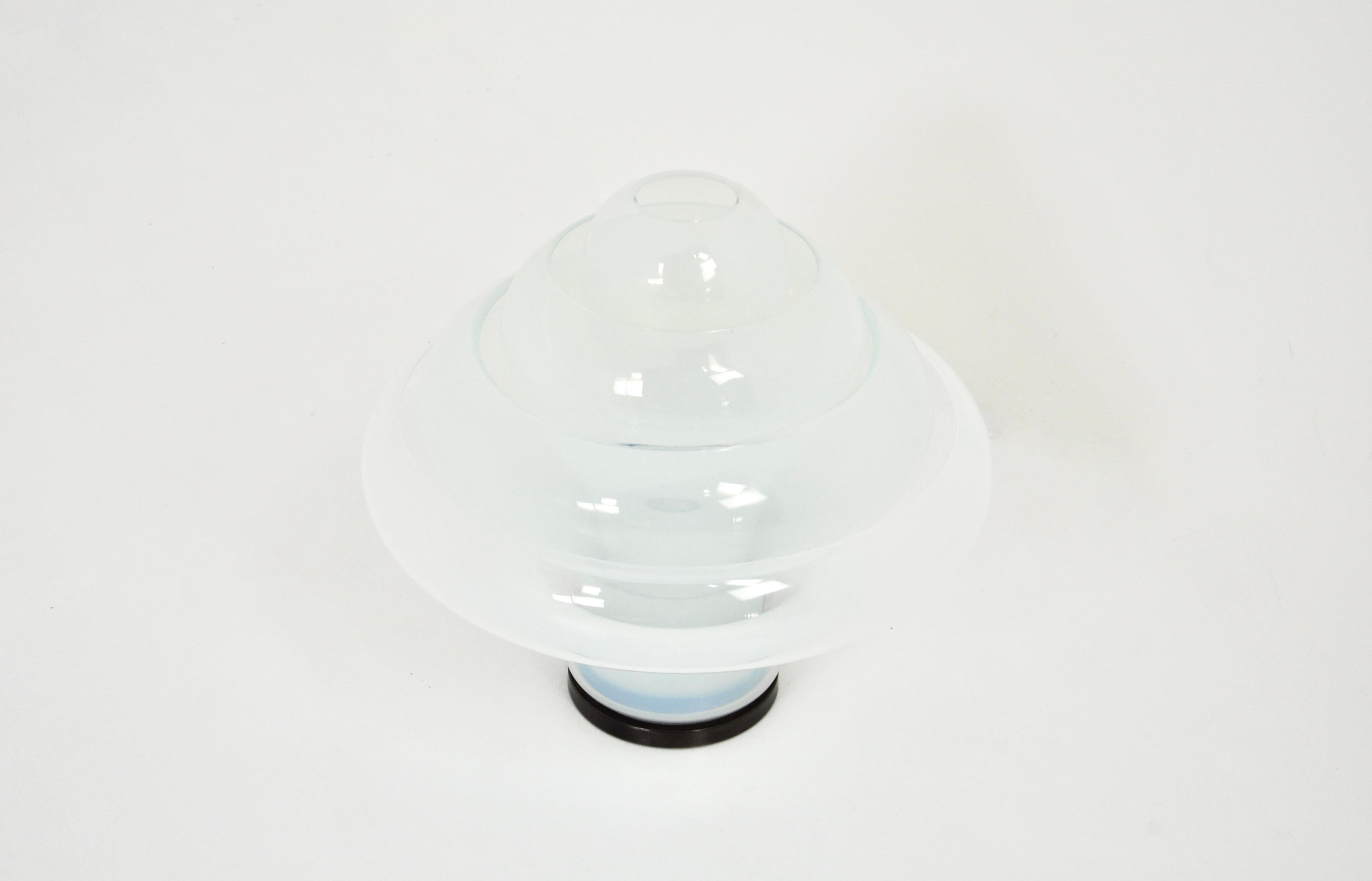 LT305 Lotus table lamp by Carlo Nason for Mazzega, 1960s In Good Condition For Sale In bruxelles, BE