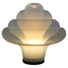 Lampada da tavolo LT305 Lotus di Carlo Nason per Mazzega, anni '60