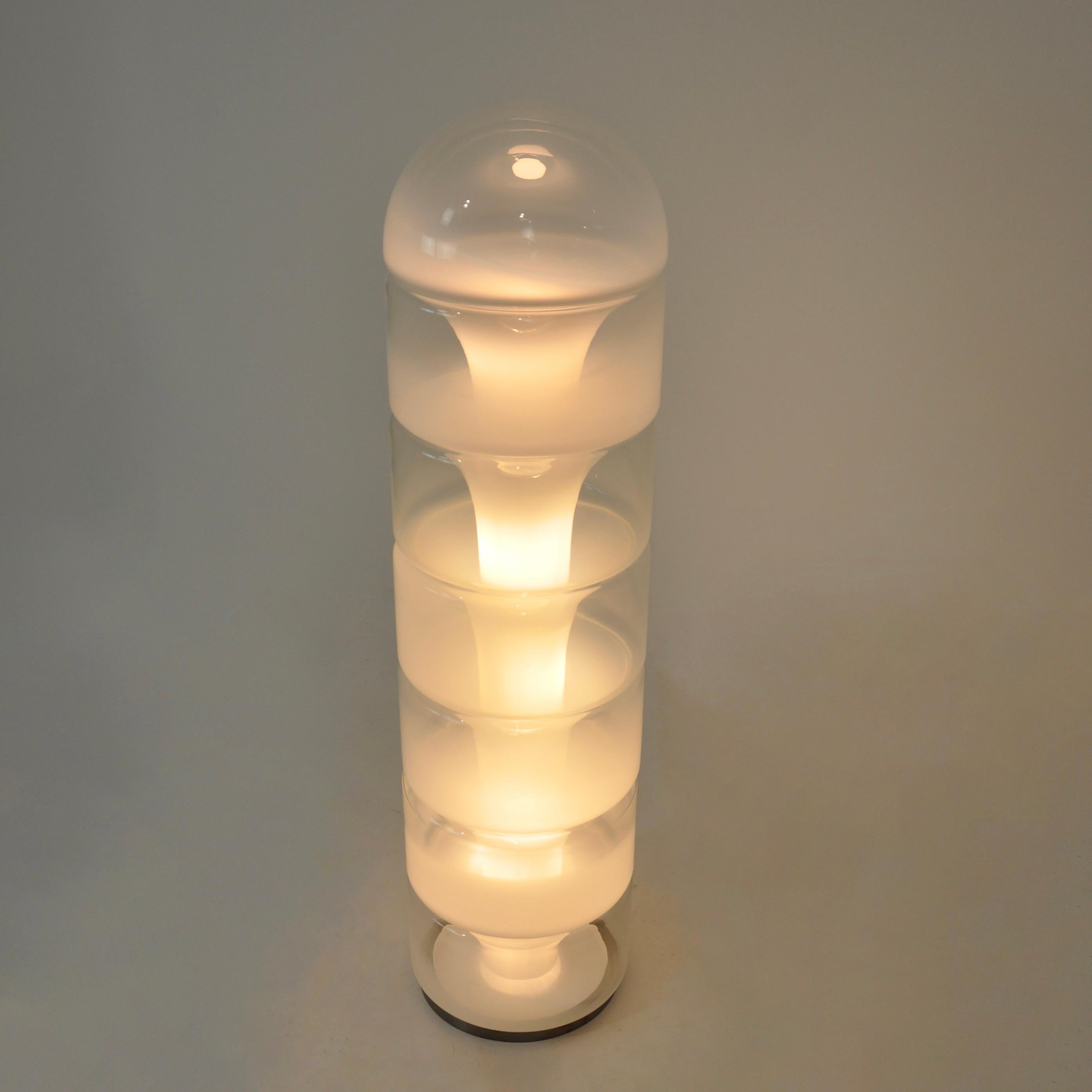 Sfumato LT316 Floor Lamp in Murano Glass by Carlo Nason for Mazzega, 1970s In Good Condition In bruxelles, BE