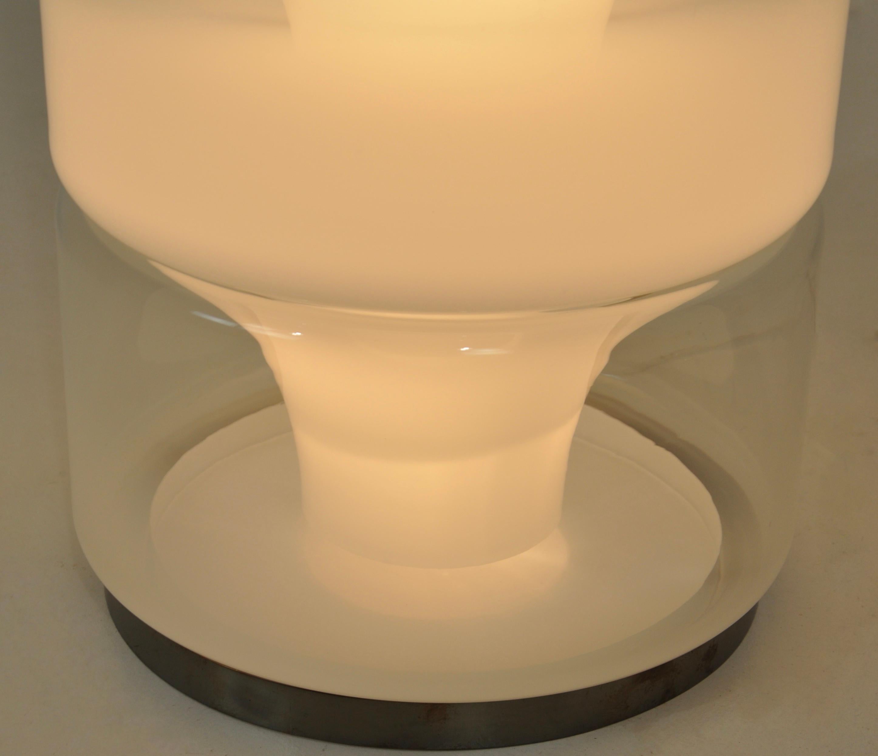 Metal Sfumato LT316 Floor Lamp in Murano Glass by Carlo Nason for Mazzega, 1970s